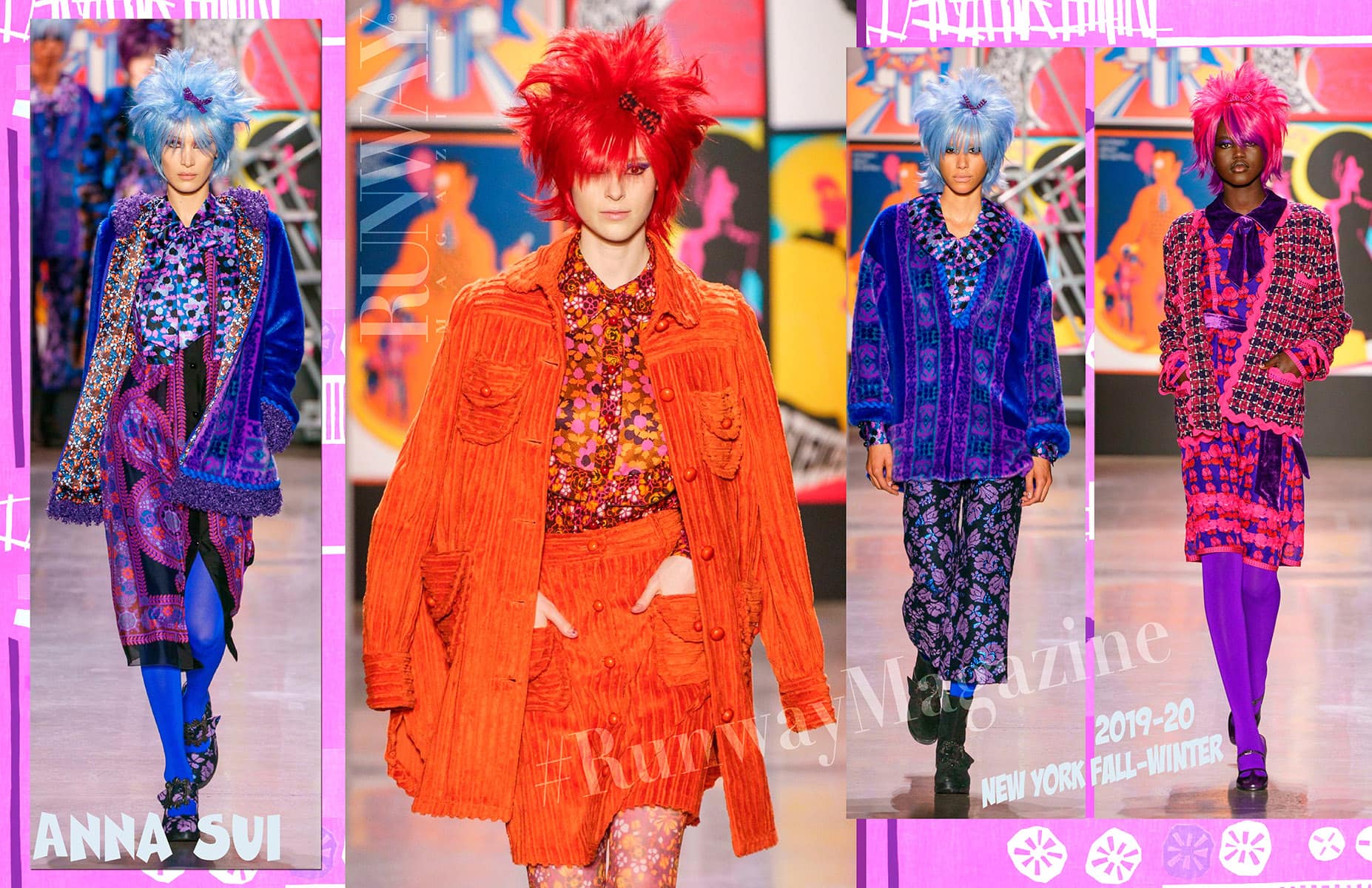 Anna Sui Autunno Inverno 2019-2020 New York di RUNWAY MAGAZINE