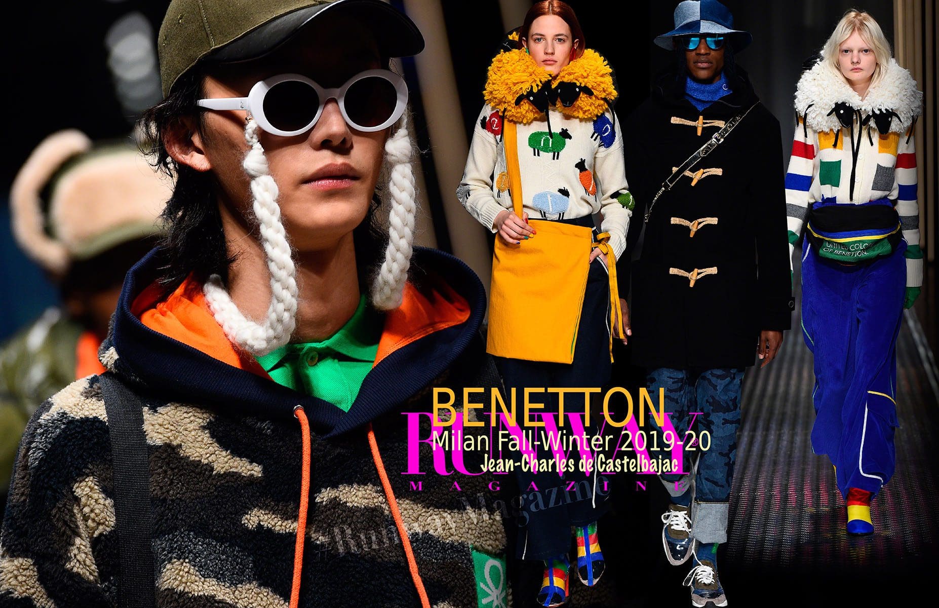 Benetton Осень-Зима 2019-2020 Милан от RUNWAY ЖУРНАЛ
