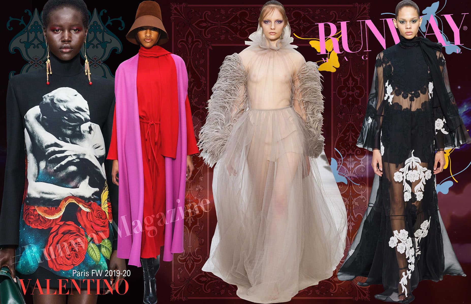 Valentino Осень-Зима 2019-2020 Париж, автор: RUNWAY ЖУРНАЛ