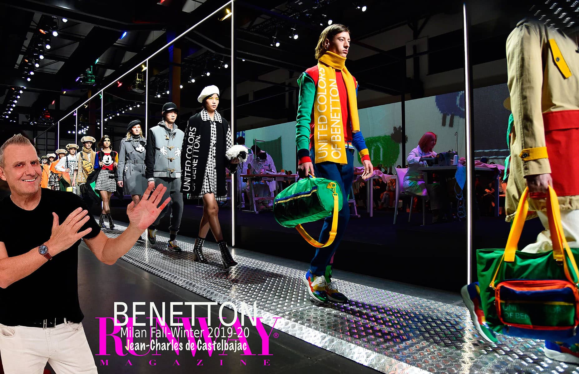 Benetton Осень-Зима 2019-2020 Милан от RUNWAY ЖУРНАЛ