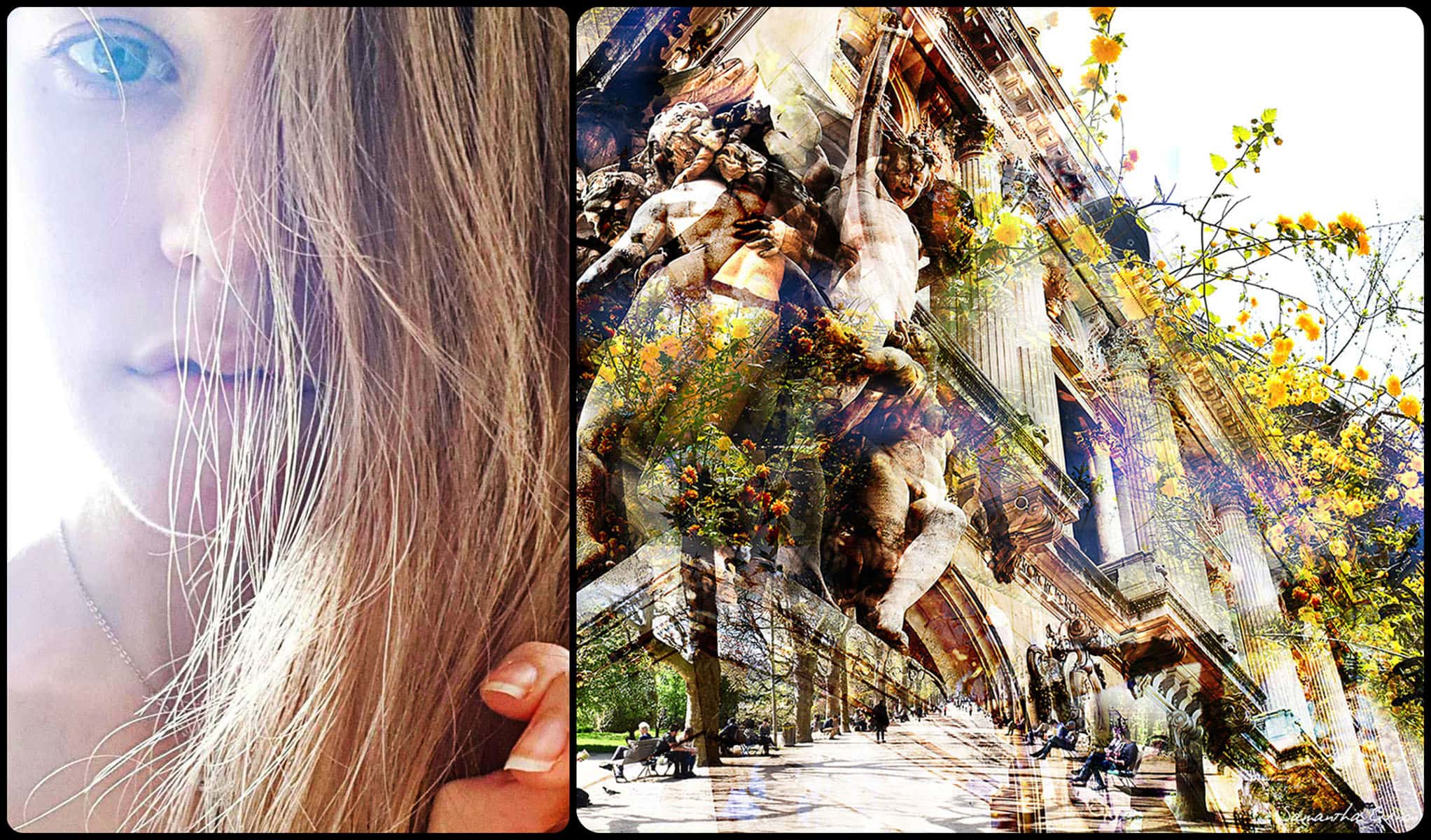 Samantha Ornon artista mix-media Parigi di Runway Magazine