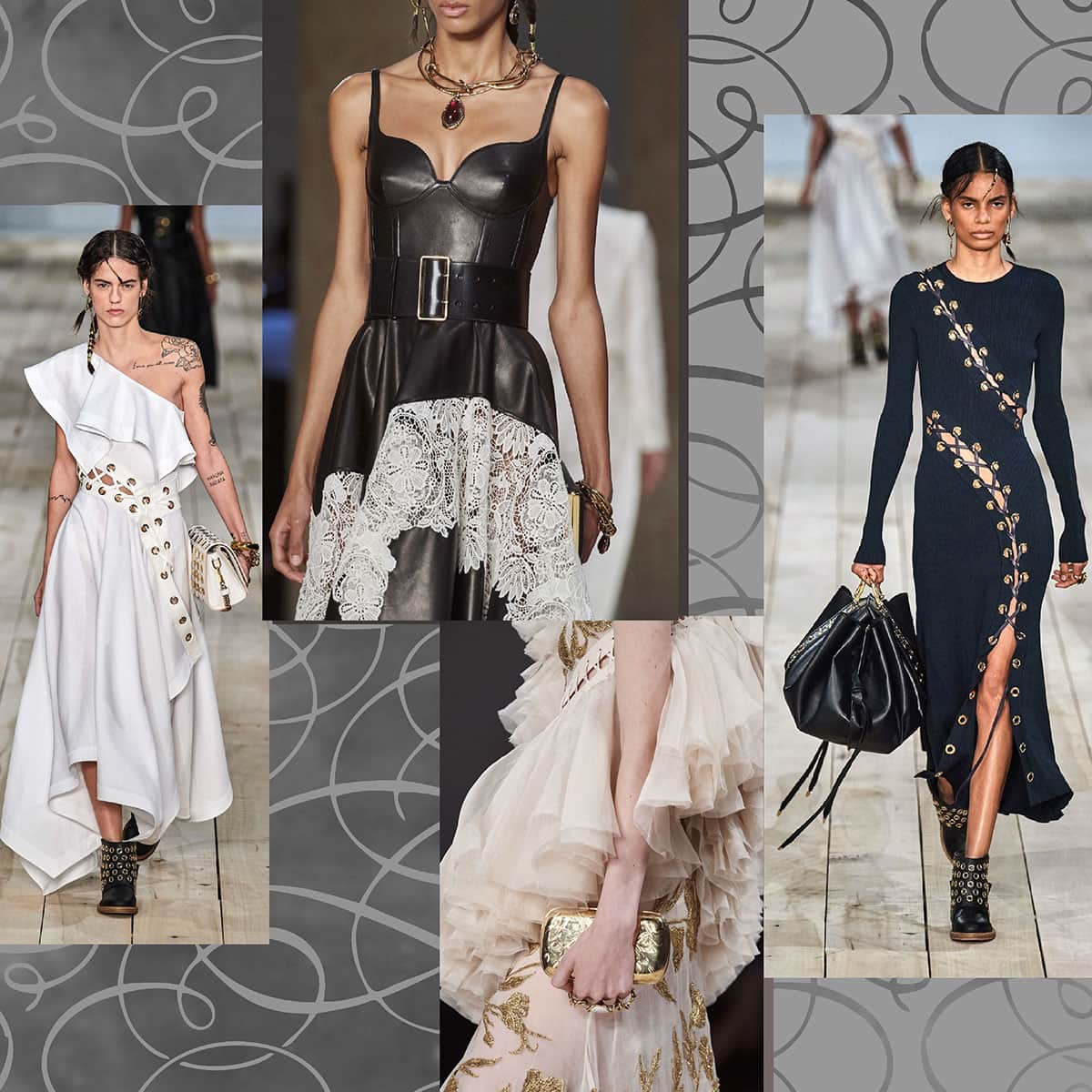 Alexander McQueen Frühling Sommer 2020 Paris Fashion Week von RUNWAY MAGAZINE