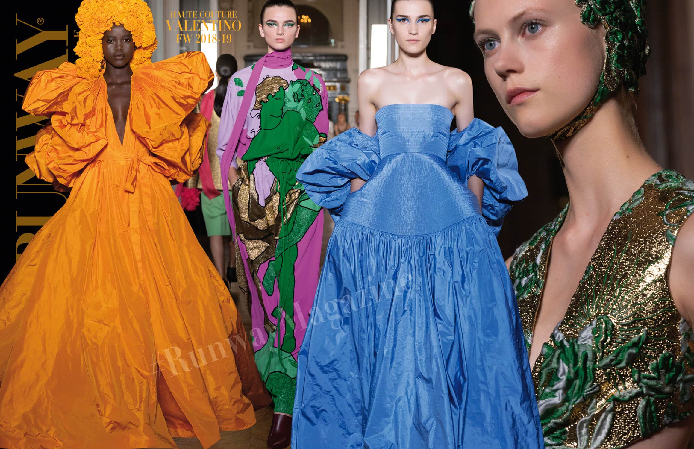 Valentino Haute Couture outono-inverno 2018-19 Paris Fashion Week por RUNWAY MAGAZINE