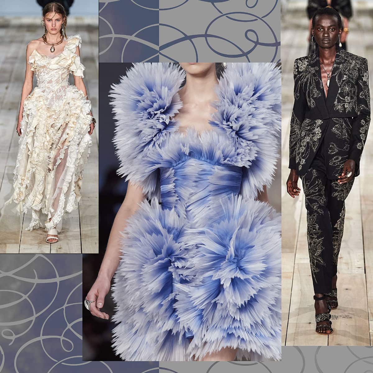 Alexander McQueen Frühling Sommer 2020 Paris Fashion Week von RUNWAY MAGAZINE
