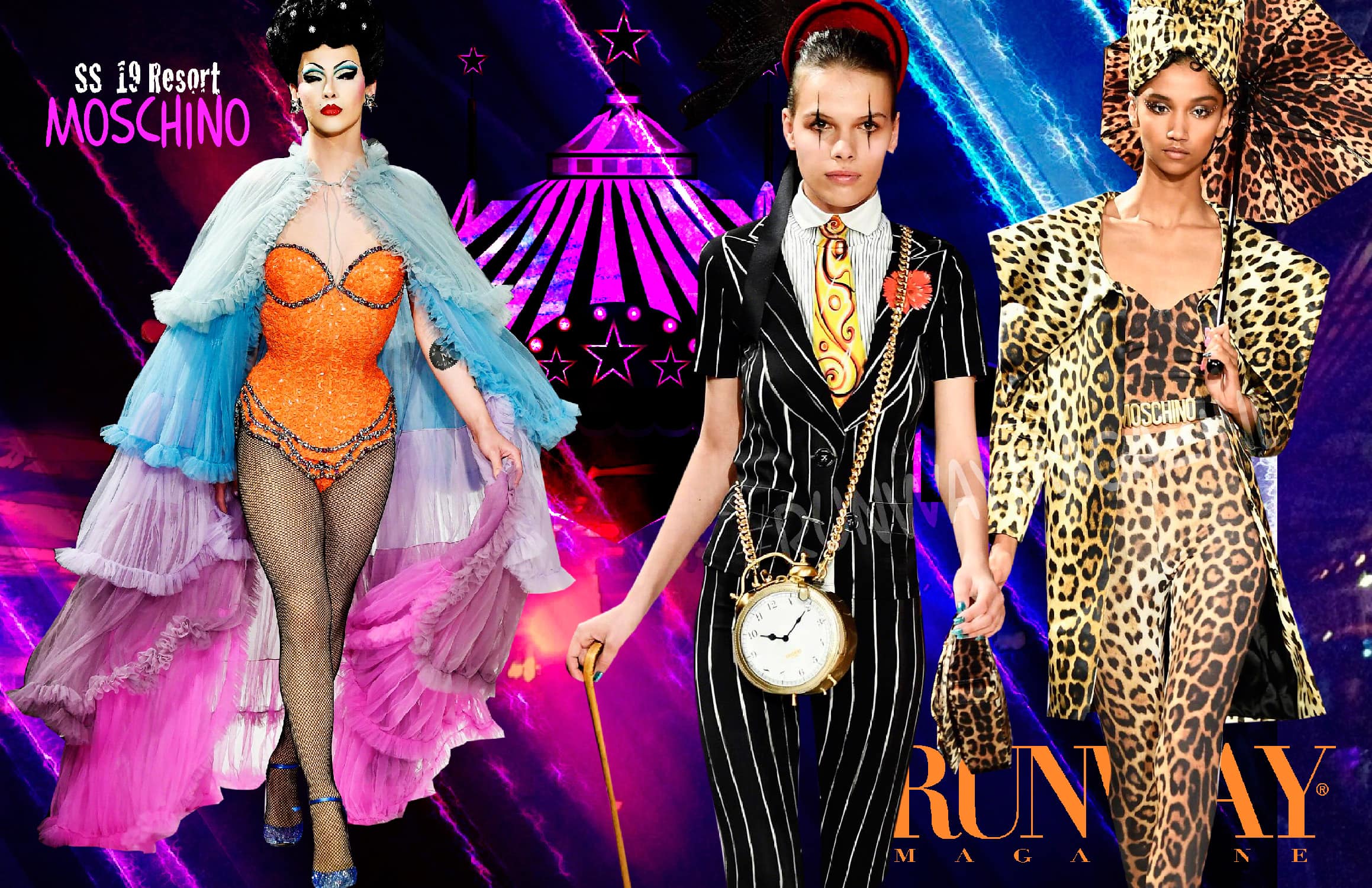 Moschino Circus Resort Verano 2019 por RUNWAY REVISTA