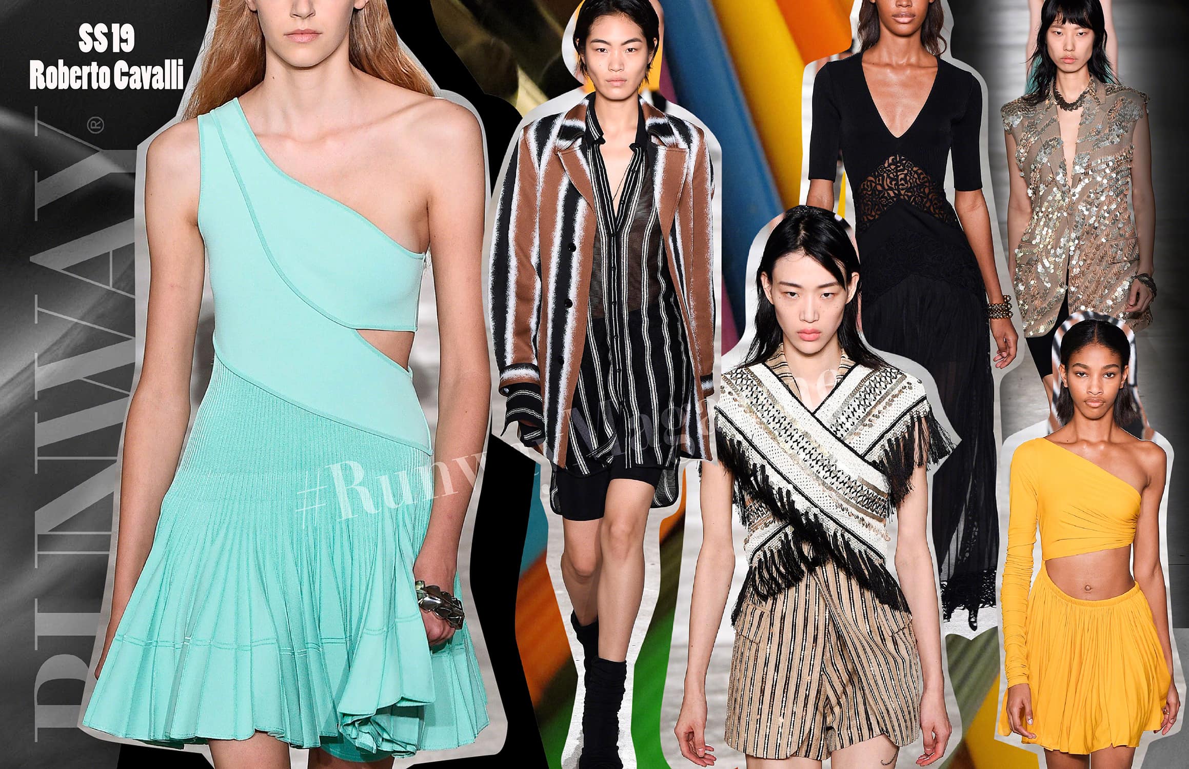Roberto Cavalli Primavera Verano 2019 Semana de la Moda de Milán por RUNWAY REVISTA