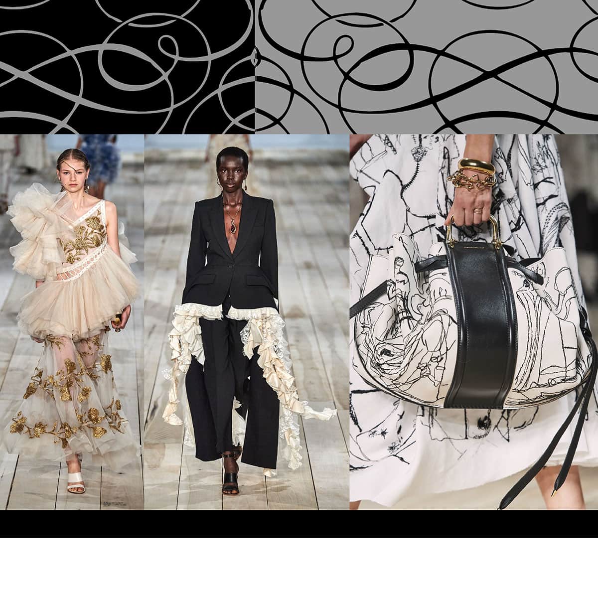 Alexander McQueen Frühling Sommer 2020 Paris Fashion Week von RUNWAY MAGAZINE