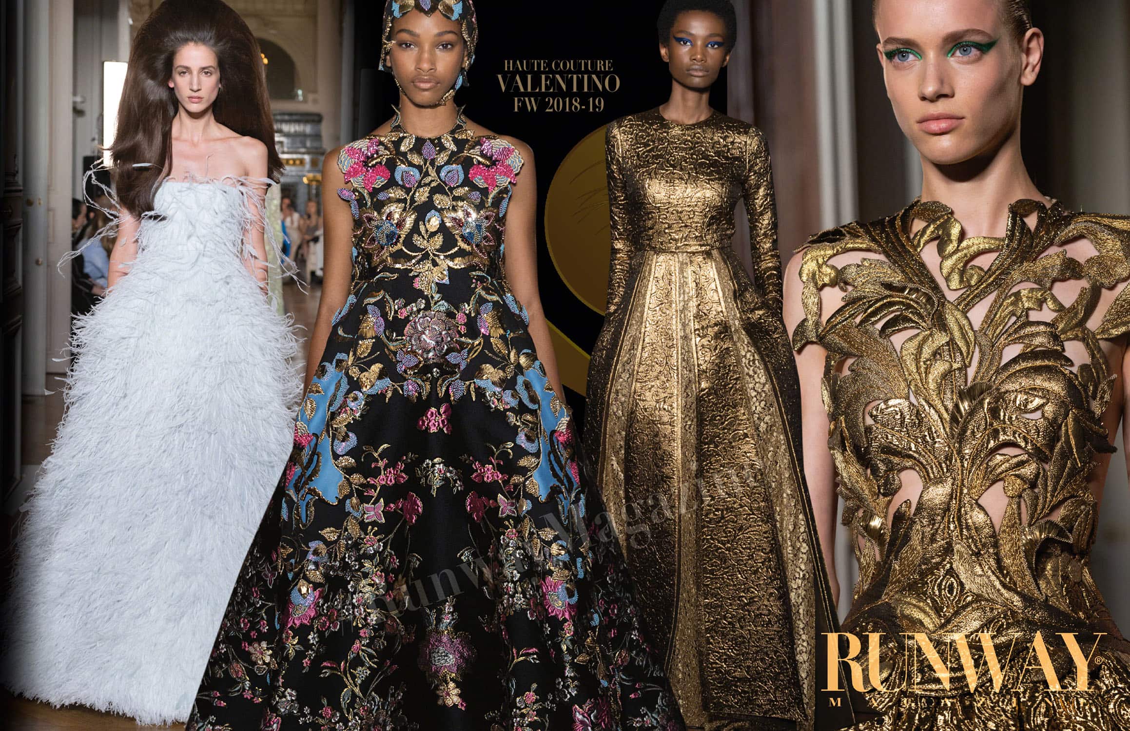 Valentino Haute Couture outono-inverno 2018-19 Paris Fashion Week por RUNWAY MAGAZINE