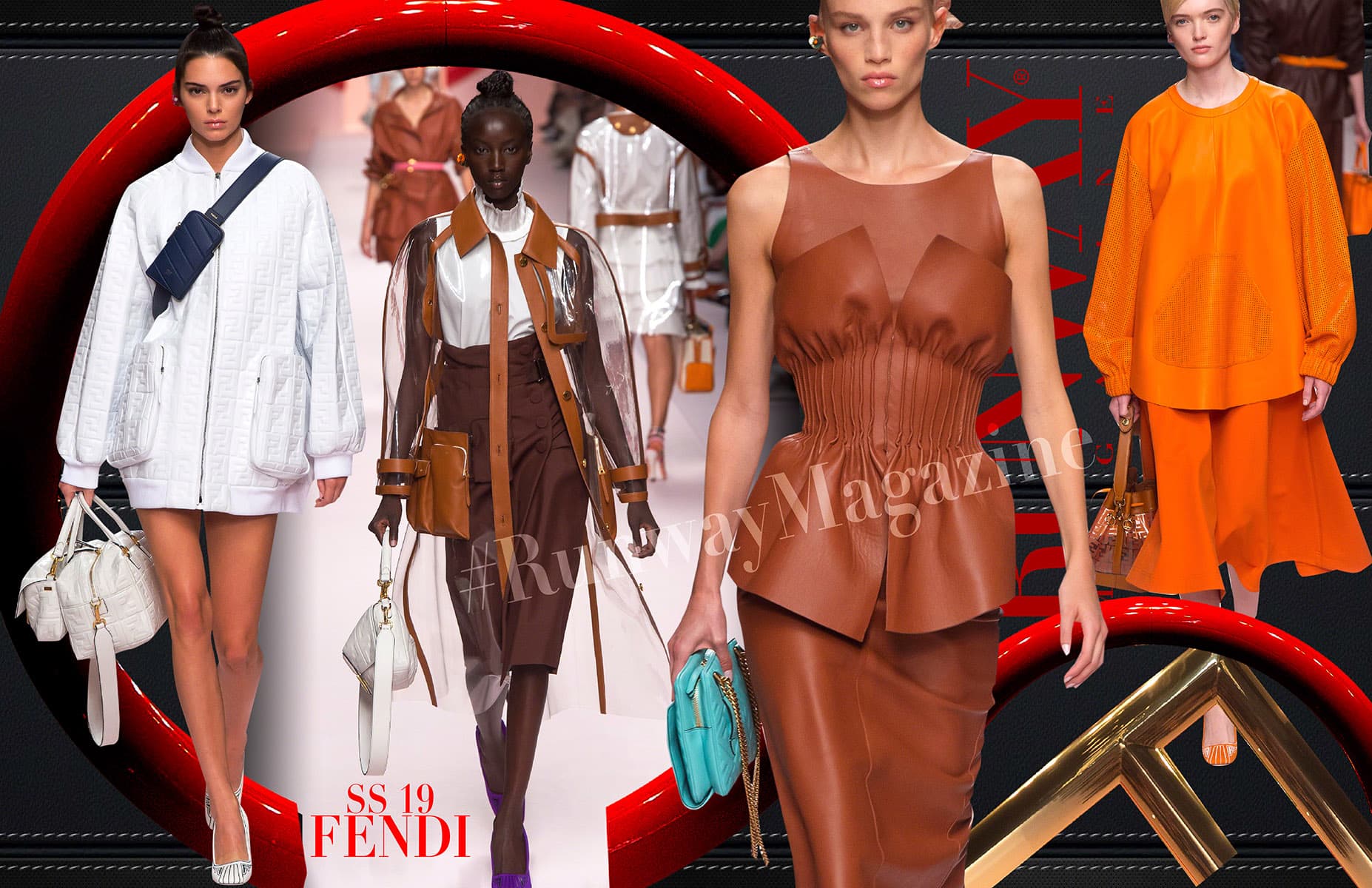 Tendência laranja - Fendi Spring Summer 2019 por Runway Revista Milan Fashion Week