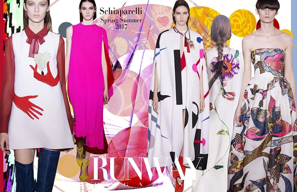 Tendência rosa - Schiaparelli Primavera Verão 2017 por Runway Revista Paris Fashion Week