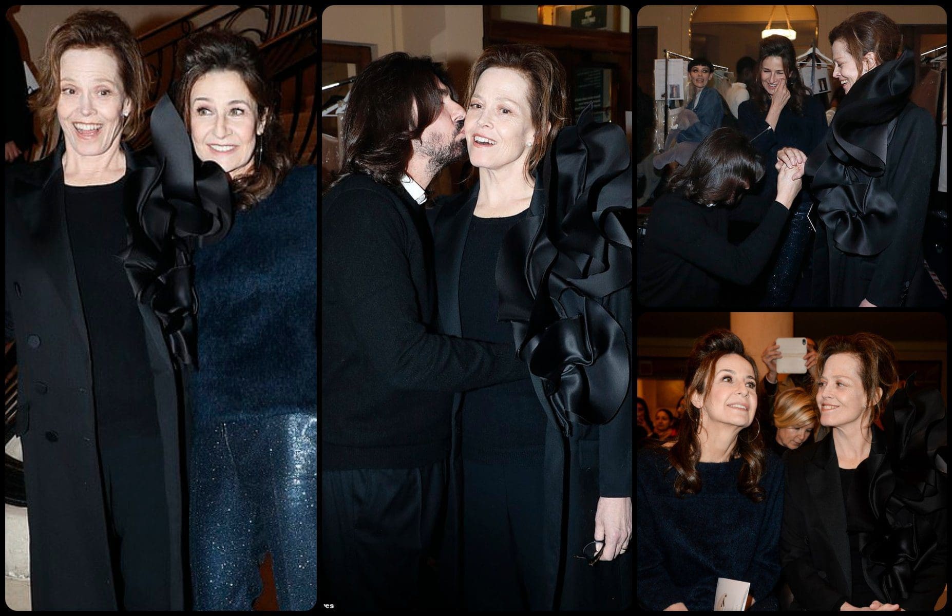Sigorney Weaver et Valerie-Lemercier chez Stéphane Rolland Haute Couture Printemps Été 2019 par RUNWAY MAGAZINE
