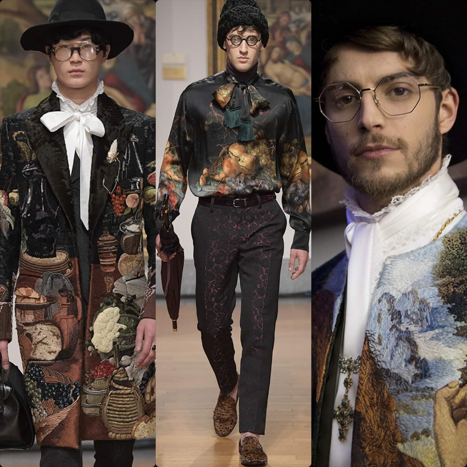 Dolce Gabbana Alta Sartoria 2019 Milão Pinacoteca por RUNWAY MAGAZINE