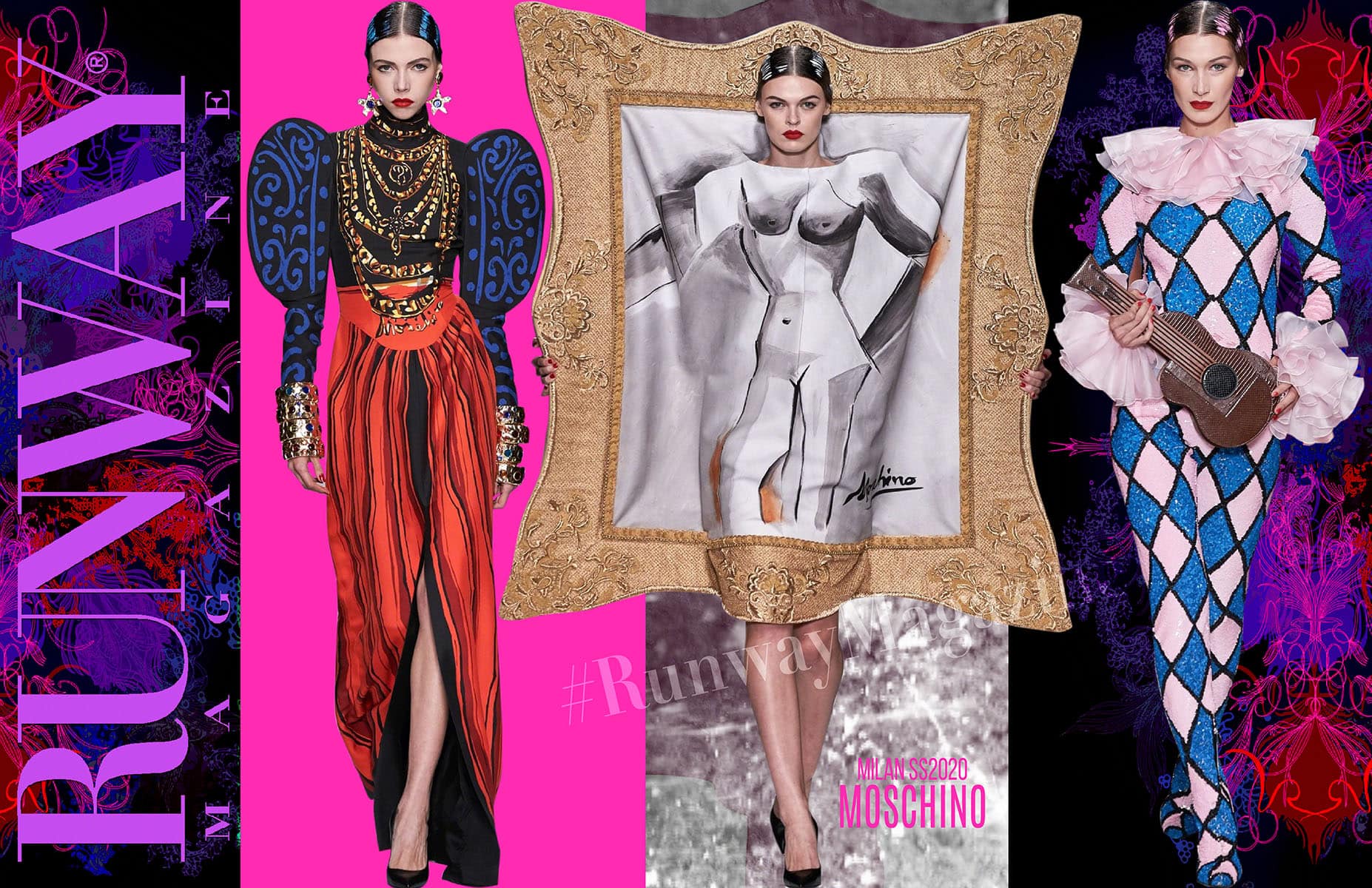 Moschino Primavera Verão 2020 Milão por Runway revista