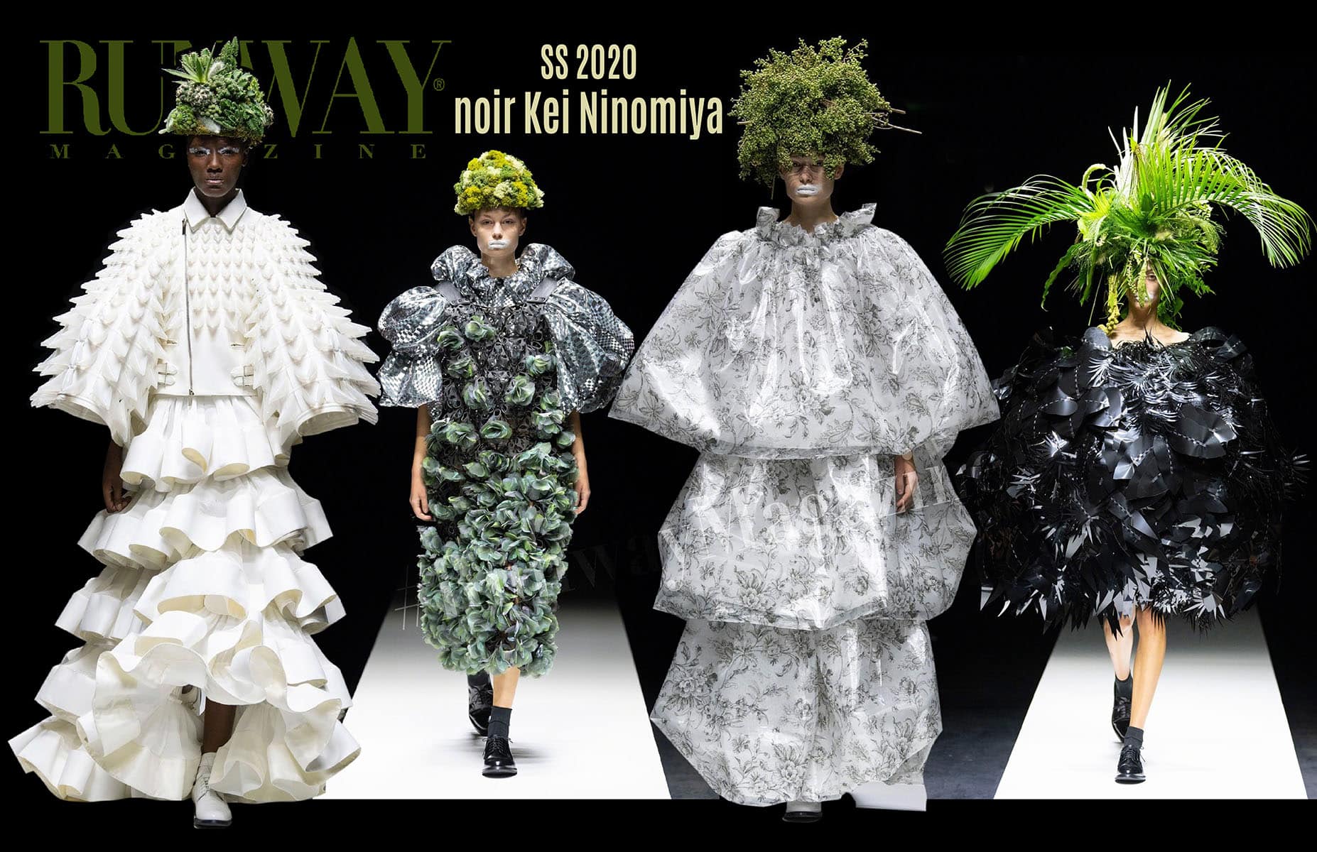 Noir Kei Ninomiya Primavera Verão 2020 Paris por RUNWAY MAGAZINE