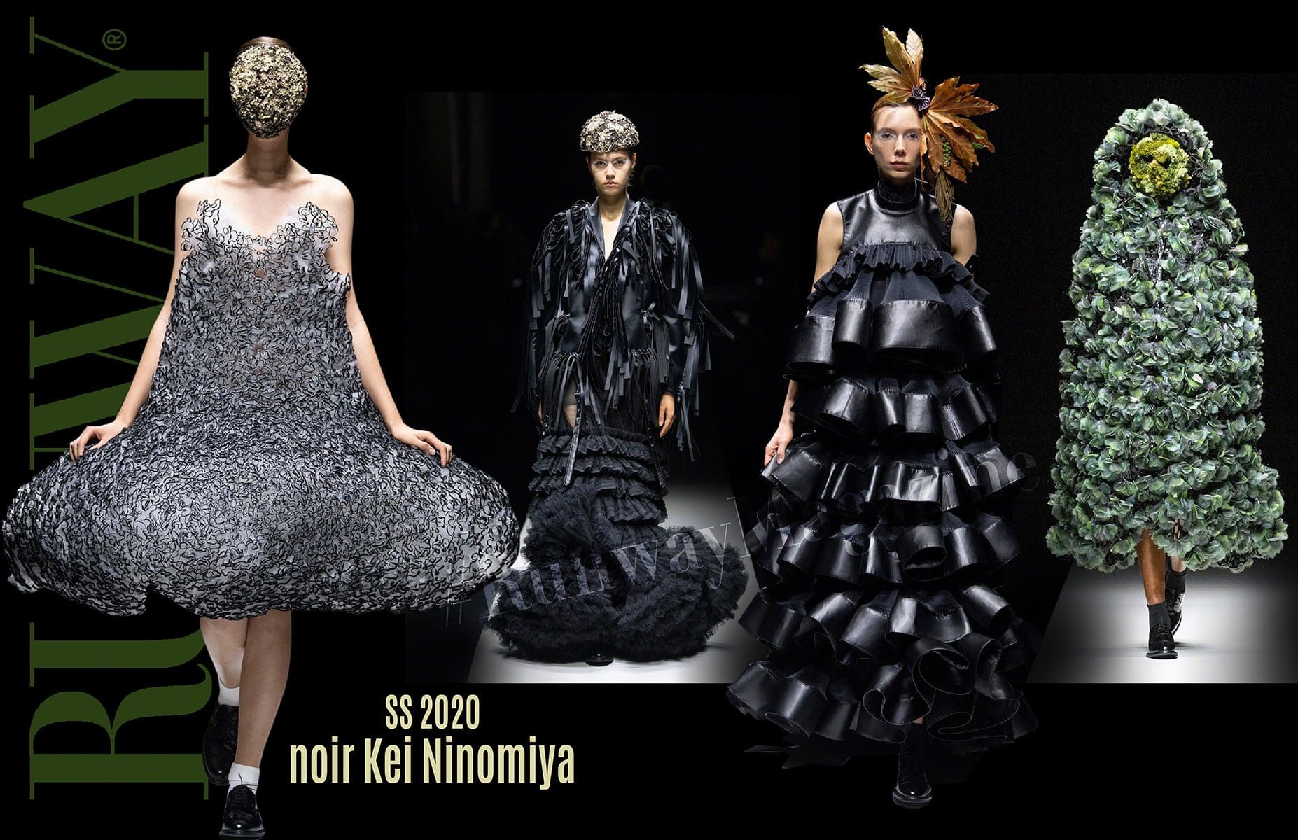 Noir Kei Ninomiya Primavera Verão 2020 Paris por RUNWAY MAGAZINE