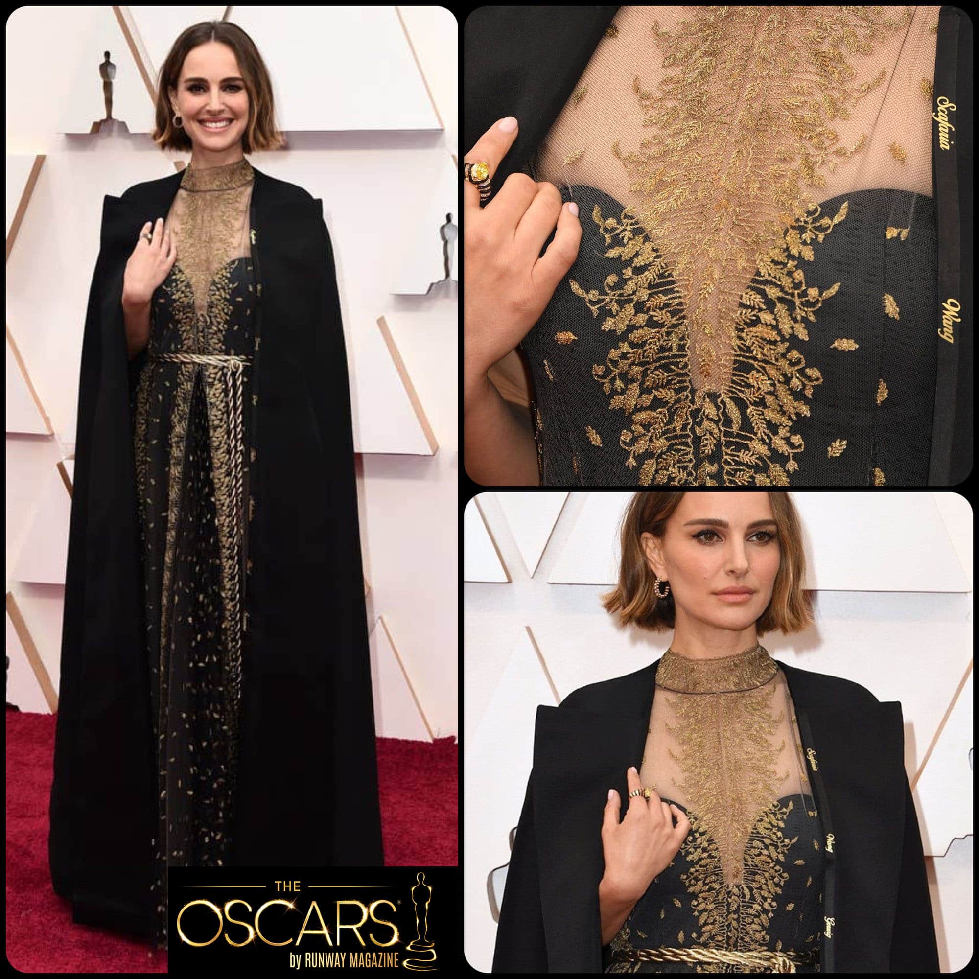 Натали Портман в нестандартном платье DIOR Haute Couture на церемонии вручения премии Oscars 2020 by RUNWAY ЖУРНАЛ