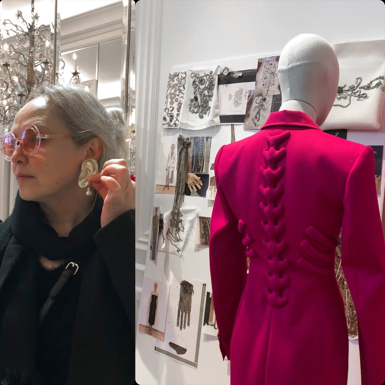 Элеонора де Грей на презентации коллекции Schiaparelli Fall-Winter 2020-2021 Paris by RUNWAY ЖУРНАЛ