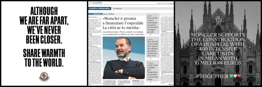 Remo Ruffini, CEO von Moncler, spendete 10 Millionen Euro für ein Krankenhaus in der Lombardei