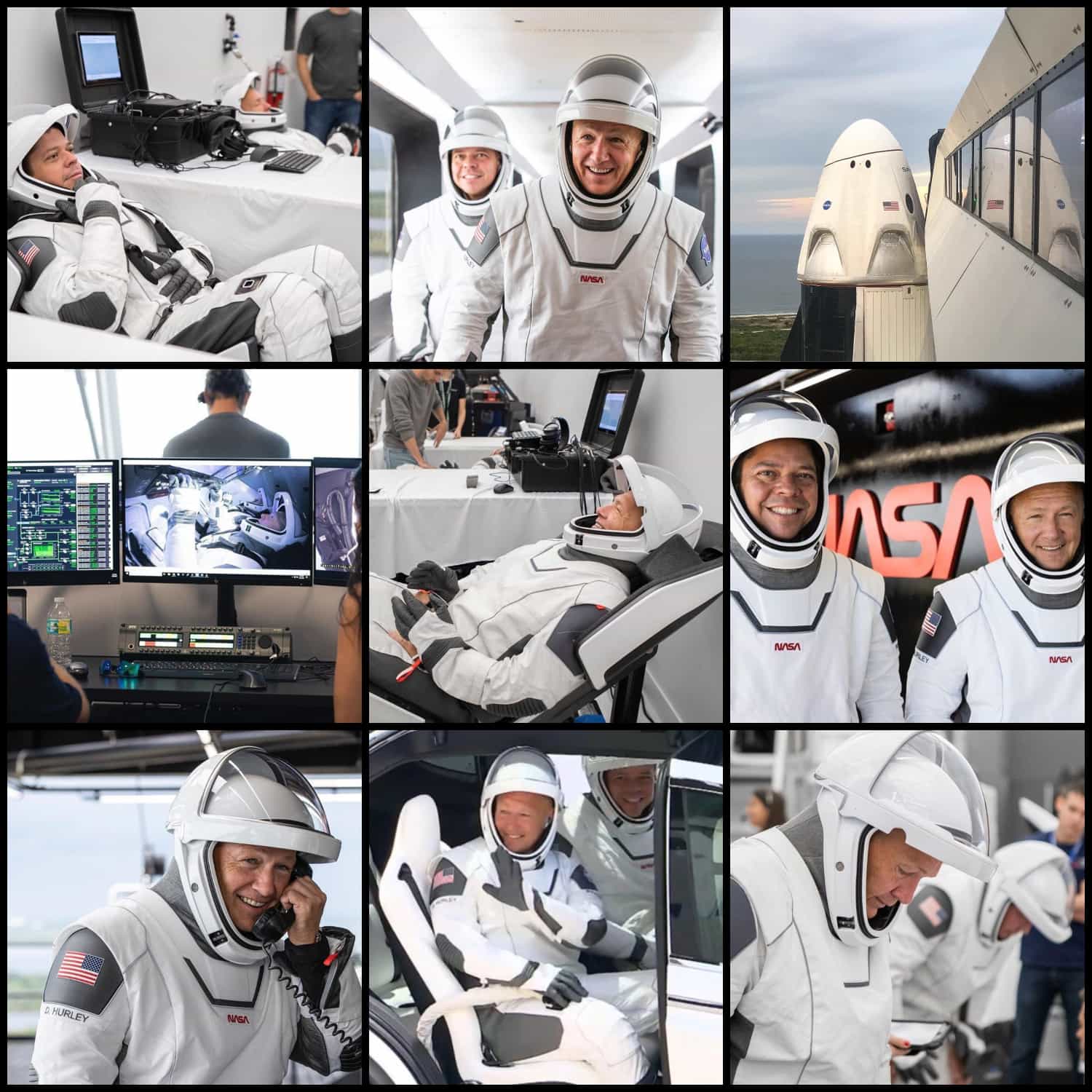 Запуск SpaceX - астронавты Боб Бенкен и Дуг Херли - НАСА