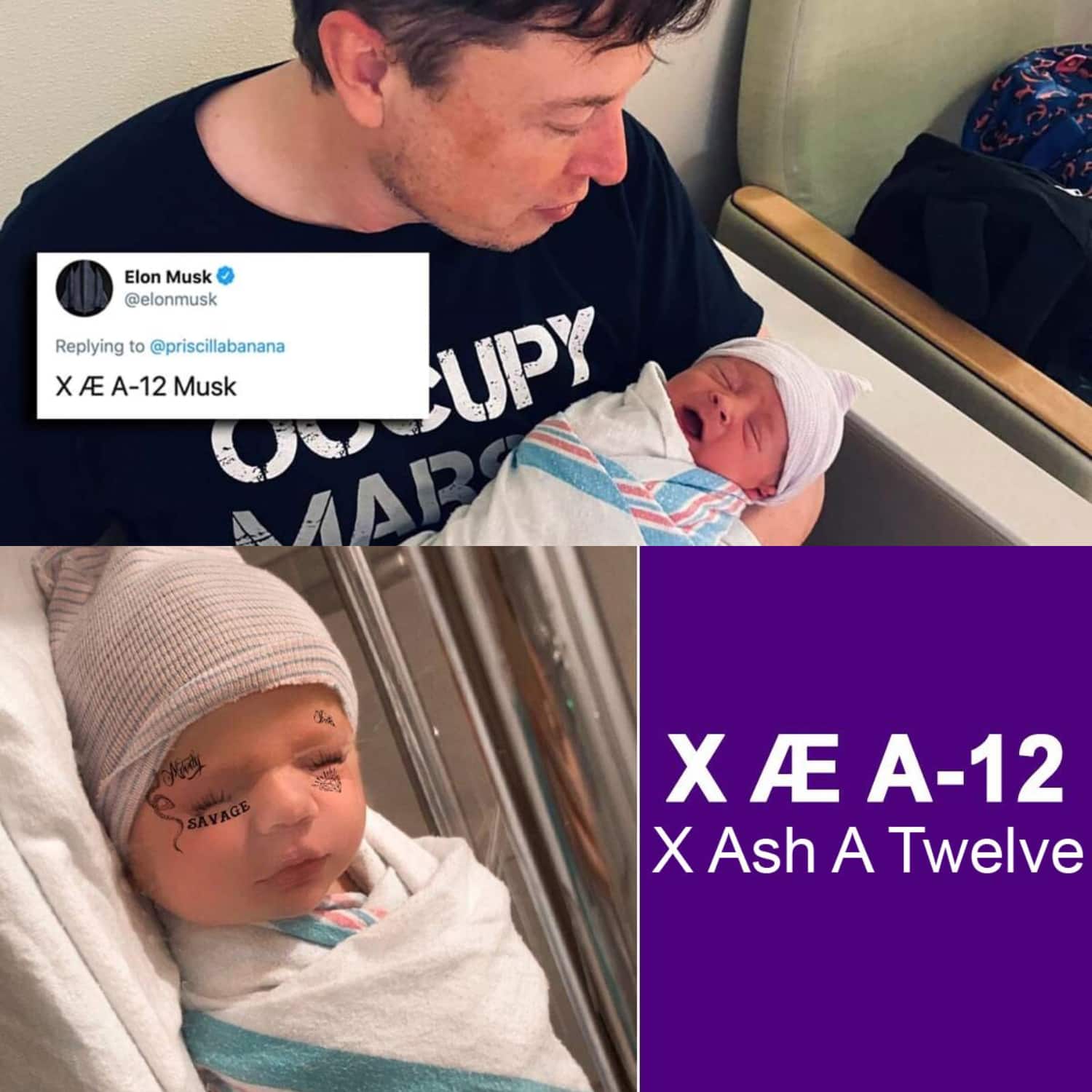 X Æ A-XII Musk - new baby boy Musk