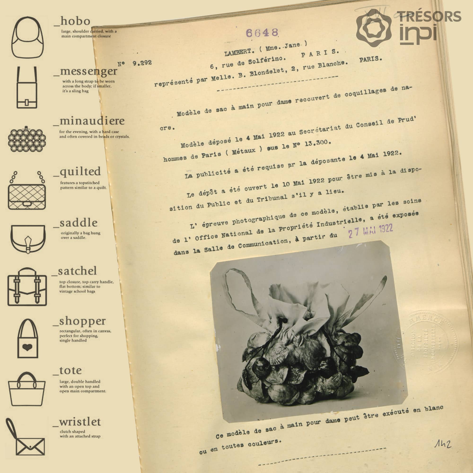 Storia della borsetta - Tesoro INPI di RUNWAY MAGAZINE