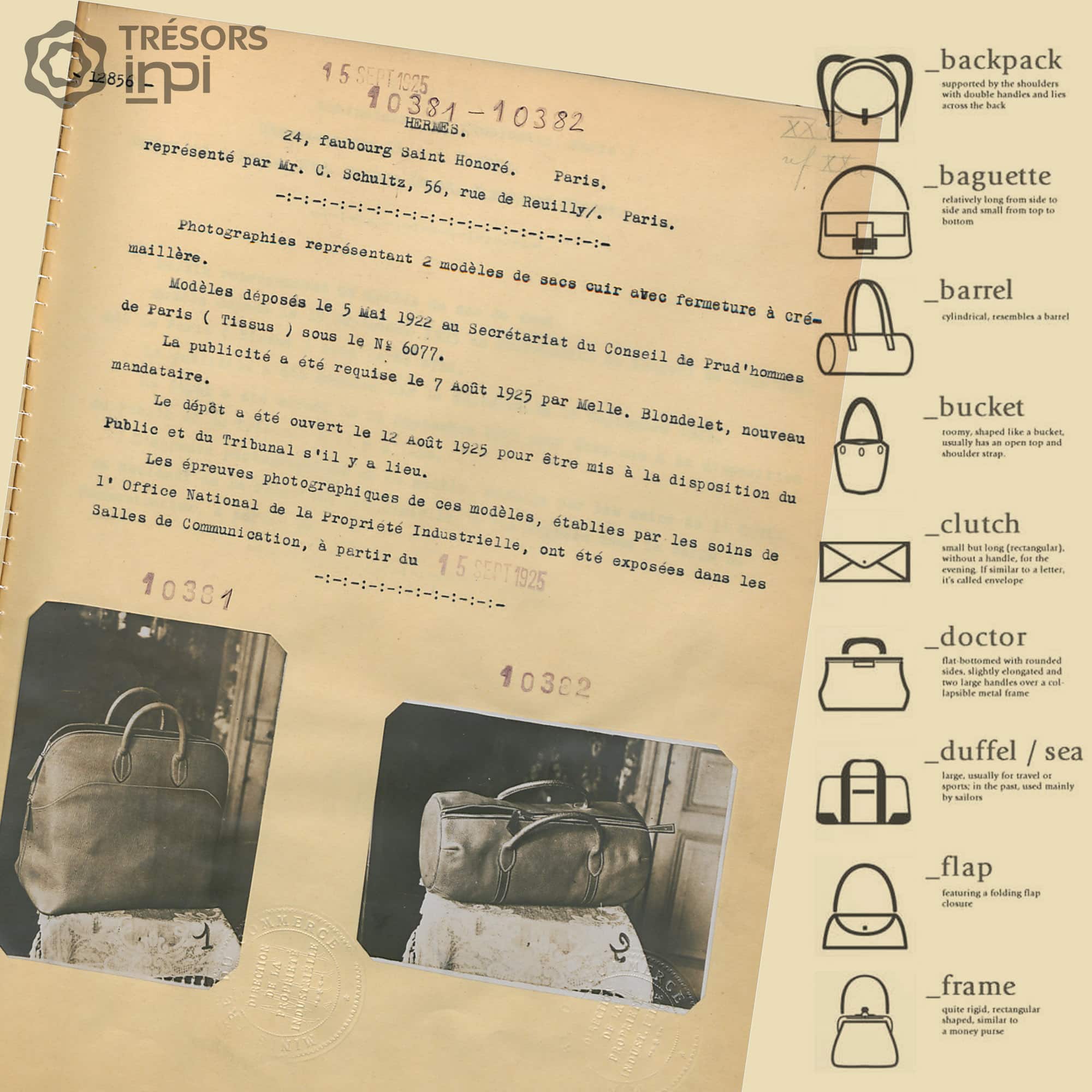 Storia della borsetta - Tesoro INPI di RUNWAY MAGAZINE