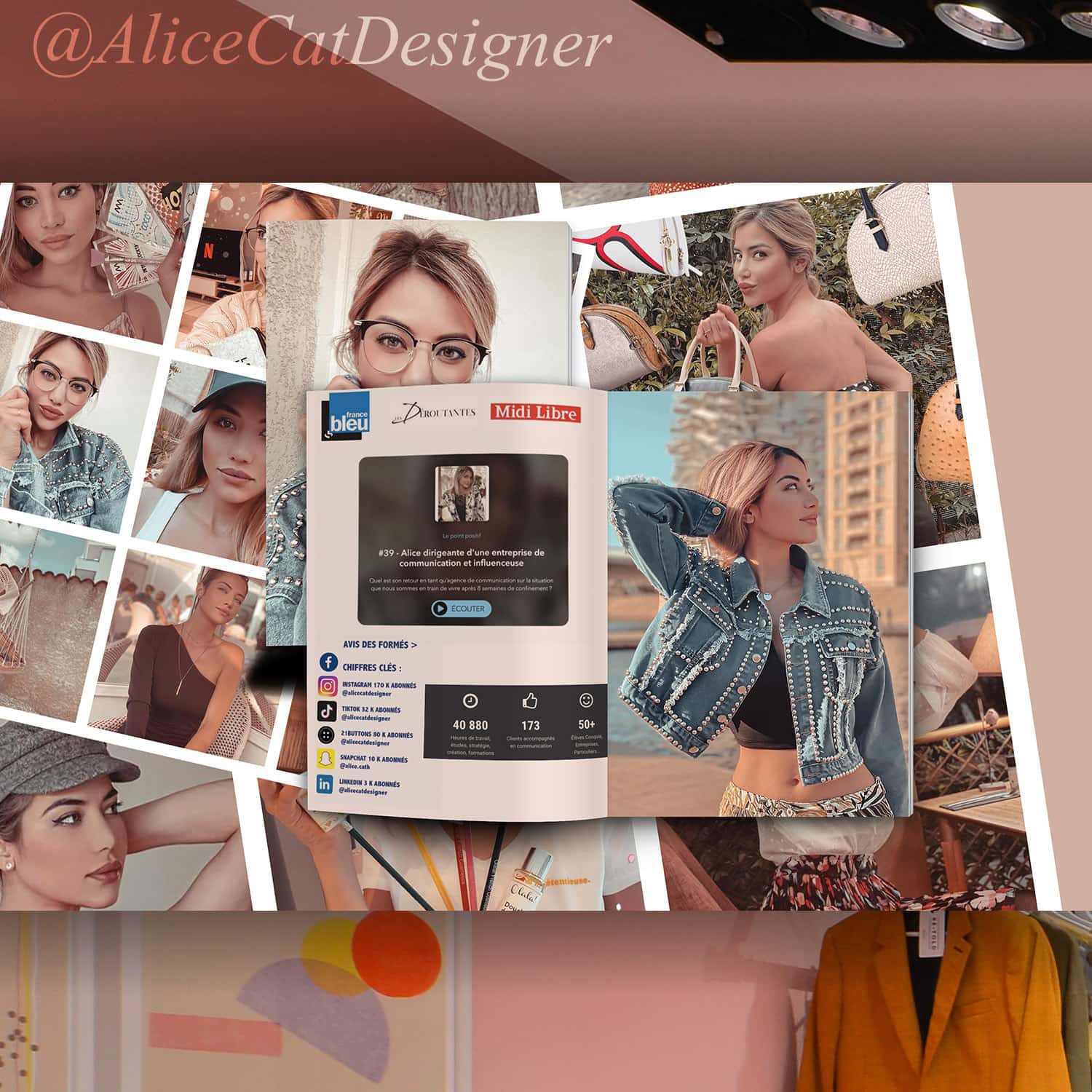 Influencer Alice Cathelineau @AliceCatDesigner launches Instagram training
