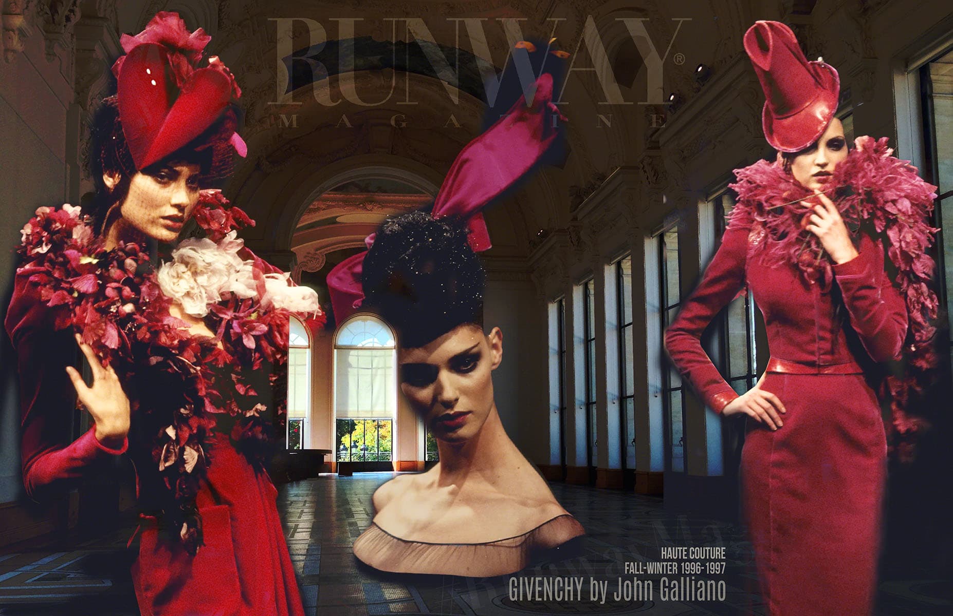 GIVENCHY por JOHN GALLIANO Otoño-Invierno 1996-1997 París por RUNWAY REVISTA