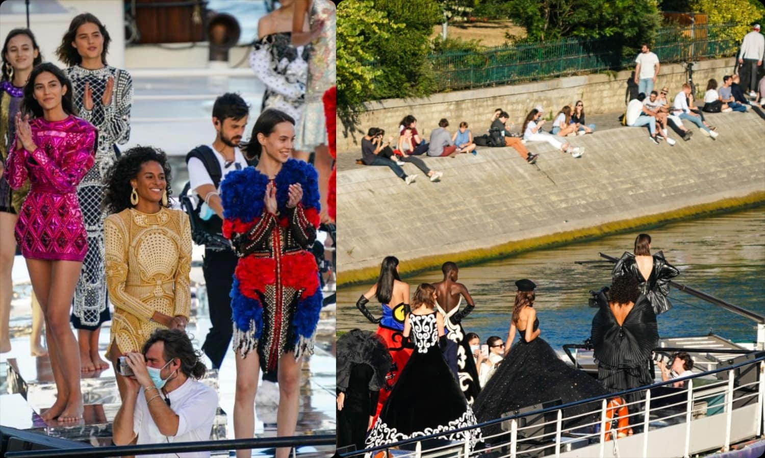 Cindy Bruna - 75 anos de Balmain - "Balmain Sans Souci" no Sena - Balmain sur Seine 2020