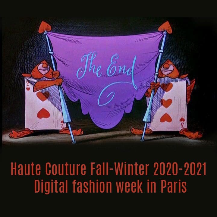 Alta costura outono-inverno 2020-2021 Digital semana da moda em Paris