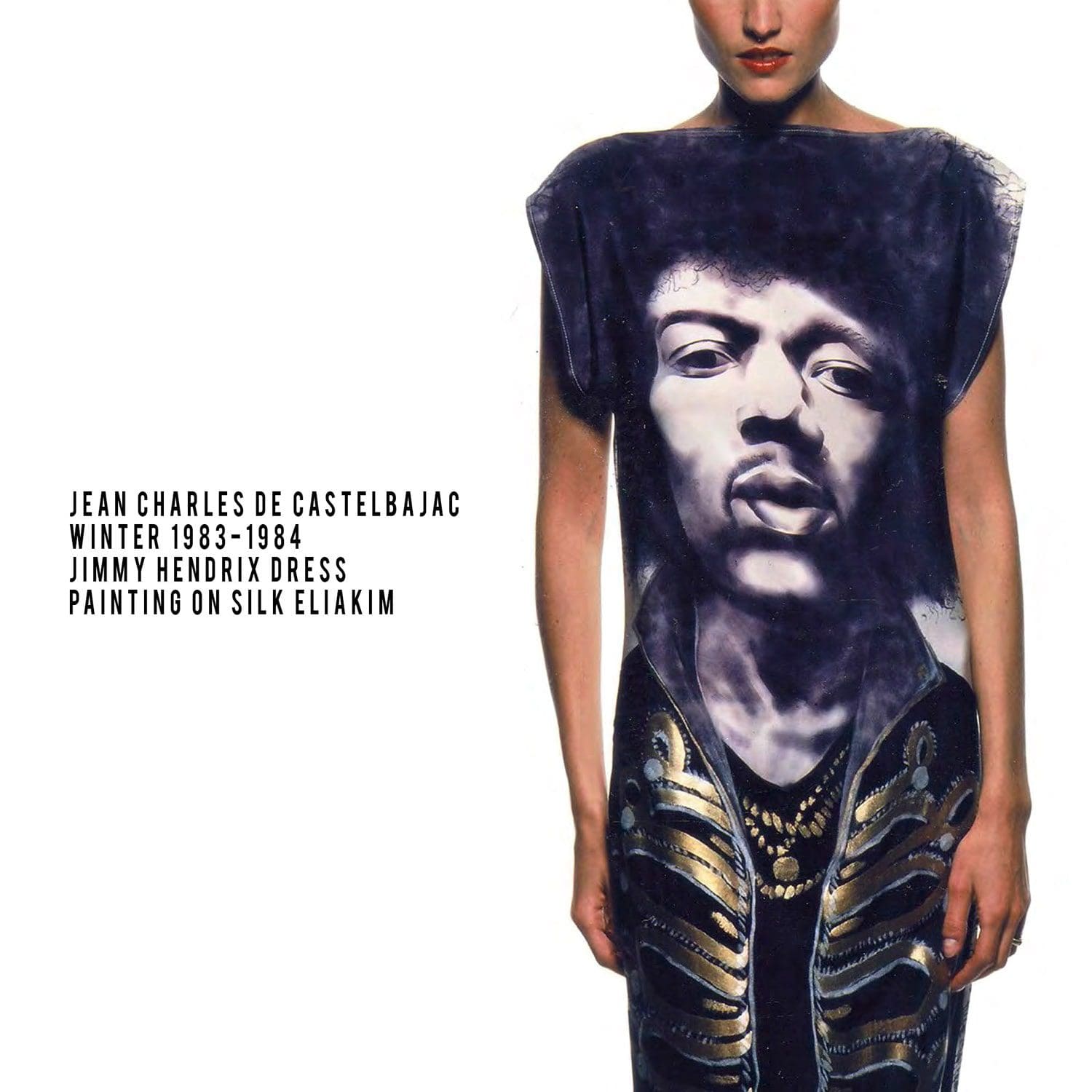 JC de Castelbajac-Winter-1983-1984-Jimmy Hendrix pittore di abiti Eliakim