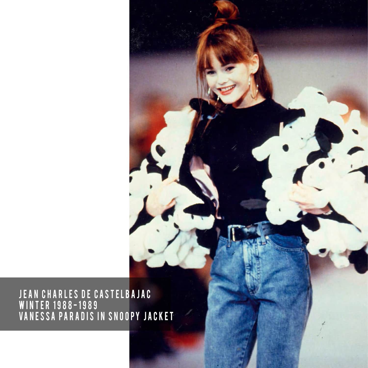 JC de Castelbajac-Inverno-1988-1989-Vanessa-Paradis-Snoopy-Giacca