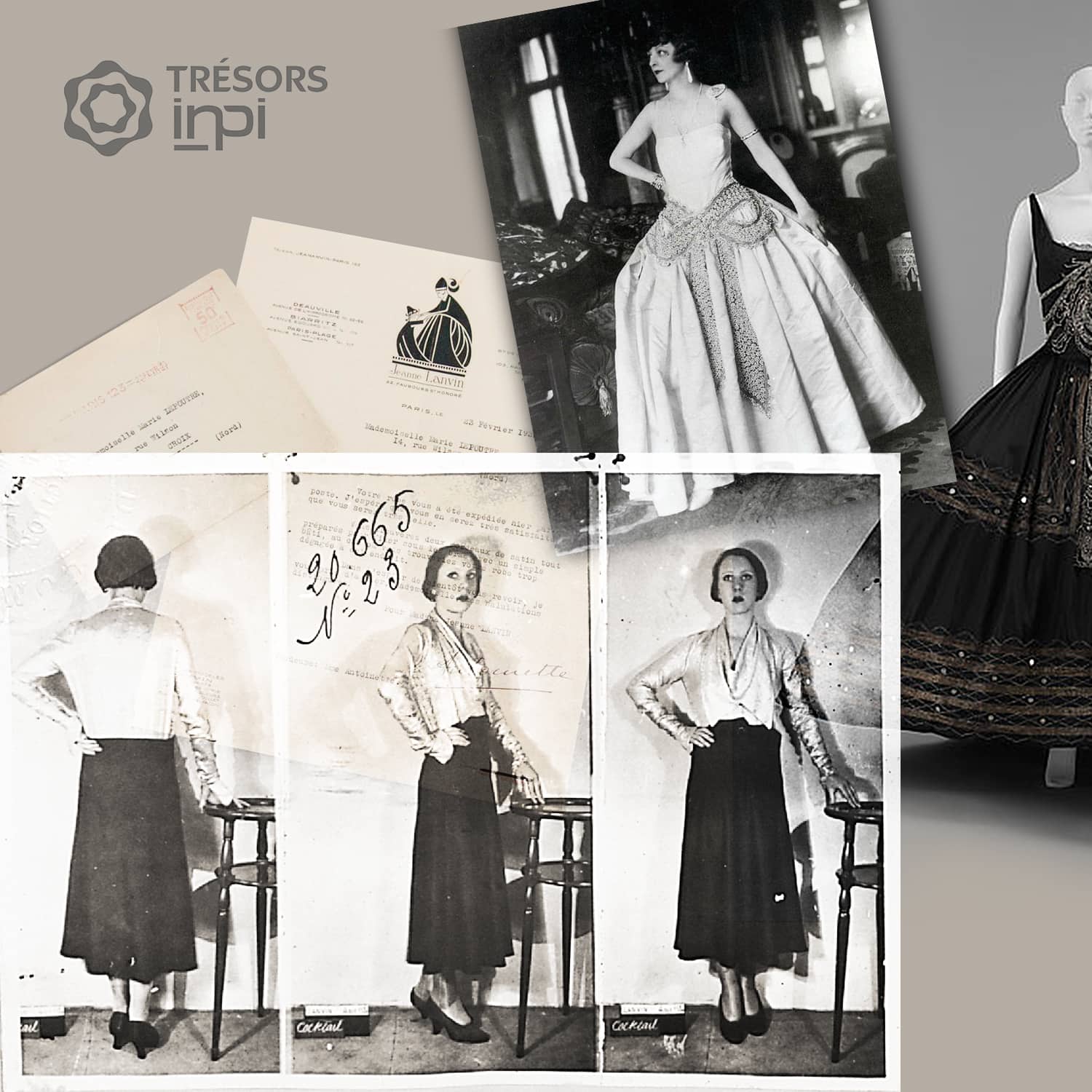 Maison Lanvin - Jeanne Lanvin et Marguerite - Invenciones Lanvin - Tesoros del INPI