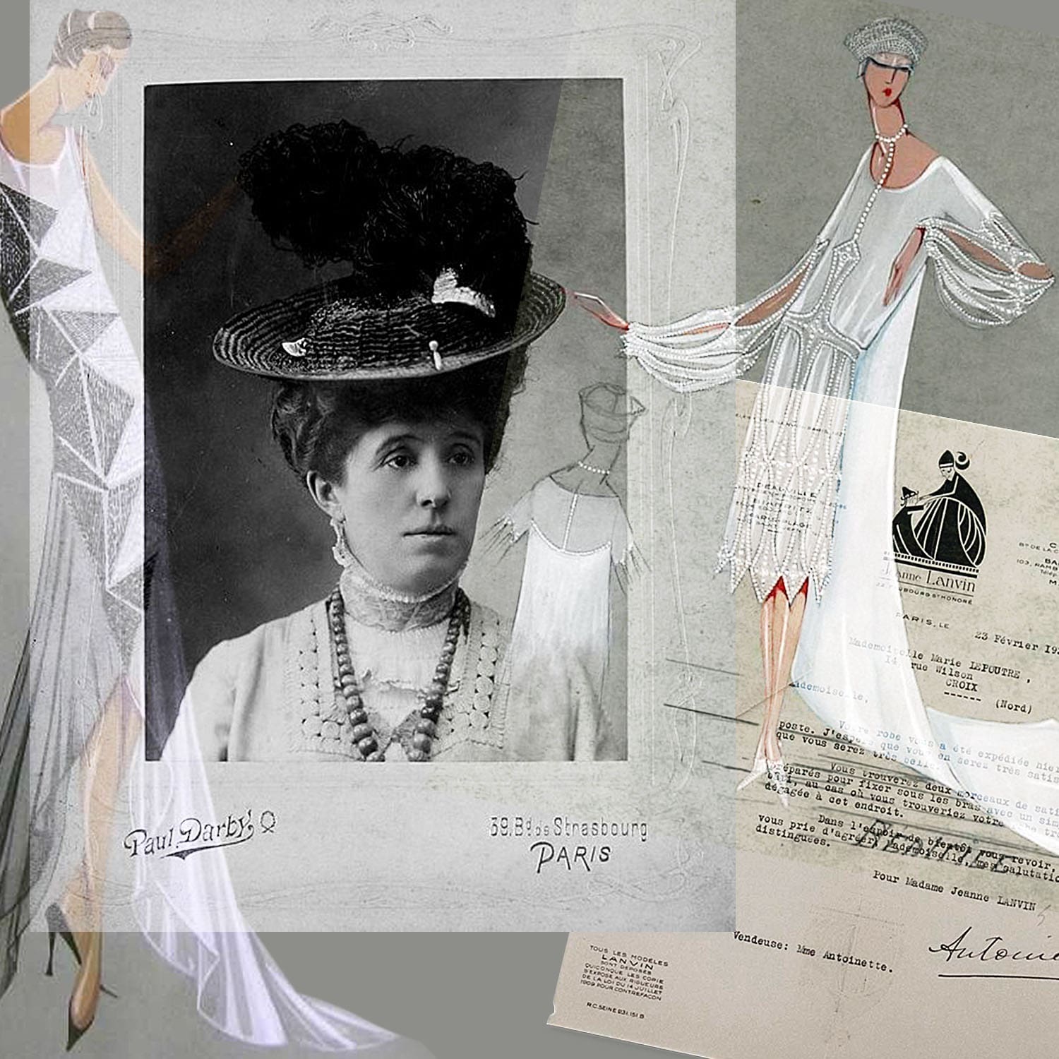 Maison Lanvin - Jeanne Lanvin et Marguerite - Invenciones Lanvin - Tesoros del INPI