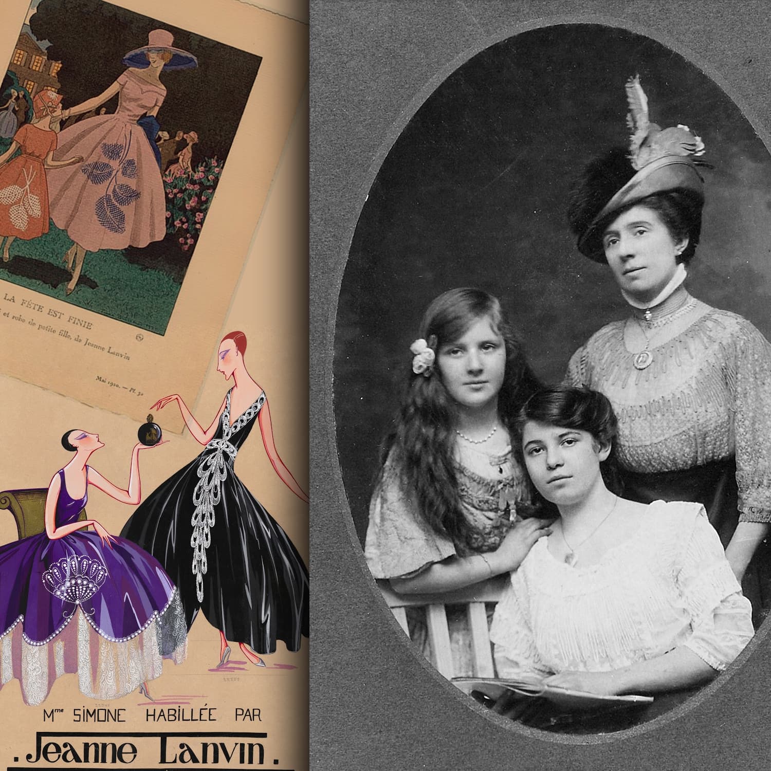 Maison Lanvin - Jeanne Lanvin et Marguerite - Invenciones Lanvin - Tesoros del INPI