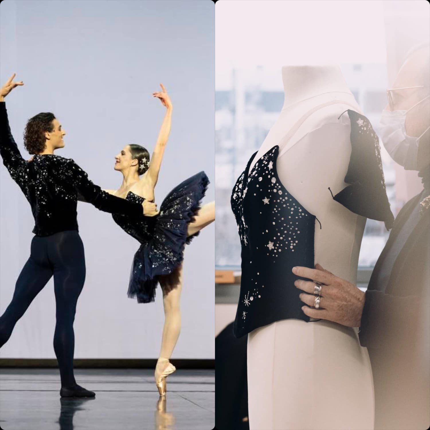 Costume Chanel Opera Grand Pas Classique Valentine Colasante Hugo Marchand Hubert Barrere Photo Alix Marnat and Julien Benhamou by RUNWAY MAGAZINE