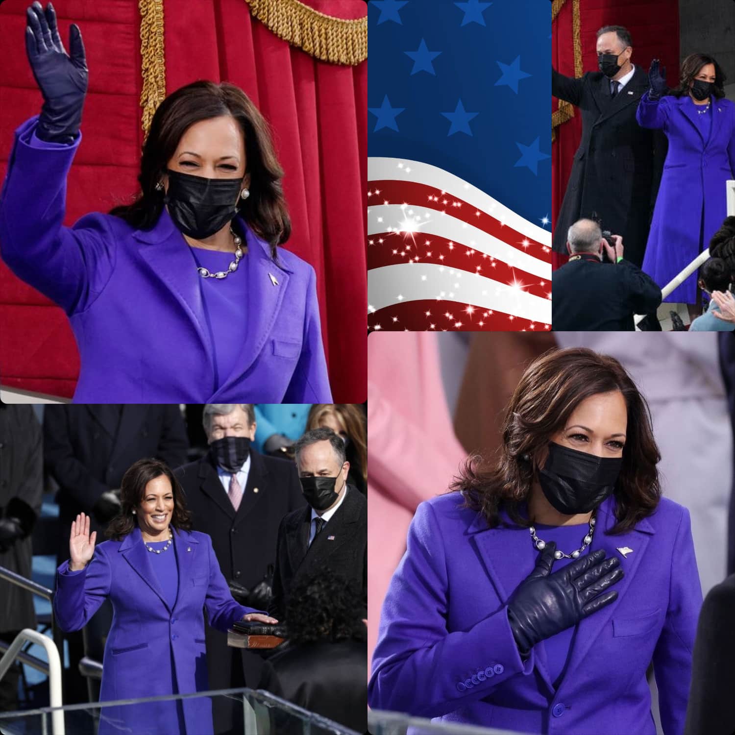 Inauguración del presidente Joe Biden -Kamala Harris viste a Christopher John Rogers - RUNWAY REVISTA