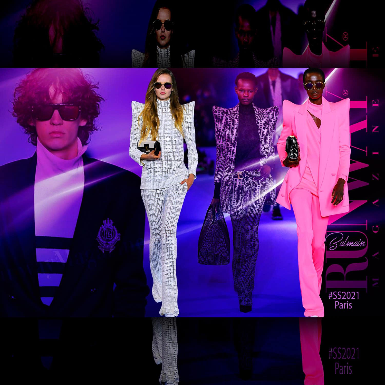 Balmain de Olivier Rousteing Primavera Verano 2021 París por RUNWAY REVISTA