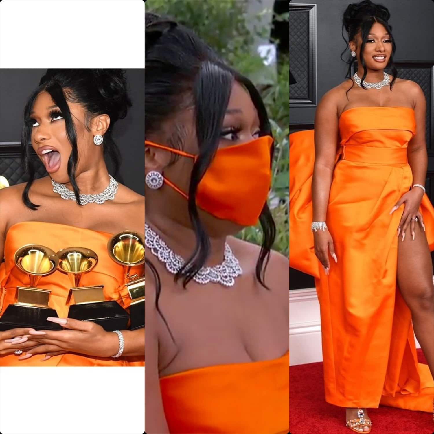 Megan Thee Stallion dans Dolce Gabbana aux Grammy Awards 2021 par RUNWAY MAGAZINE