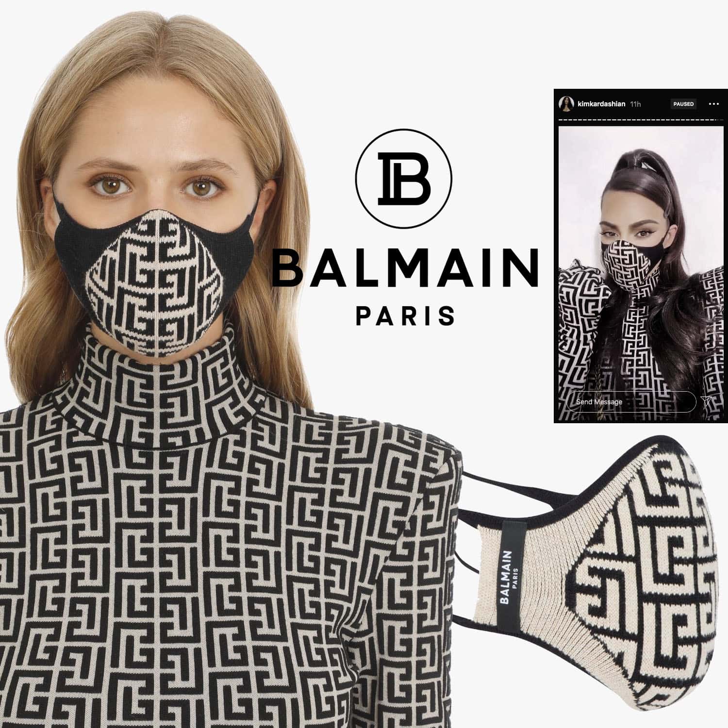 Balmain防护面膜2021通过 RUNWAY 杂志