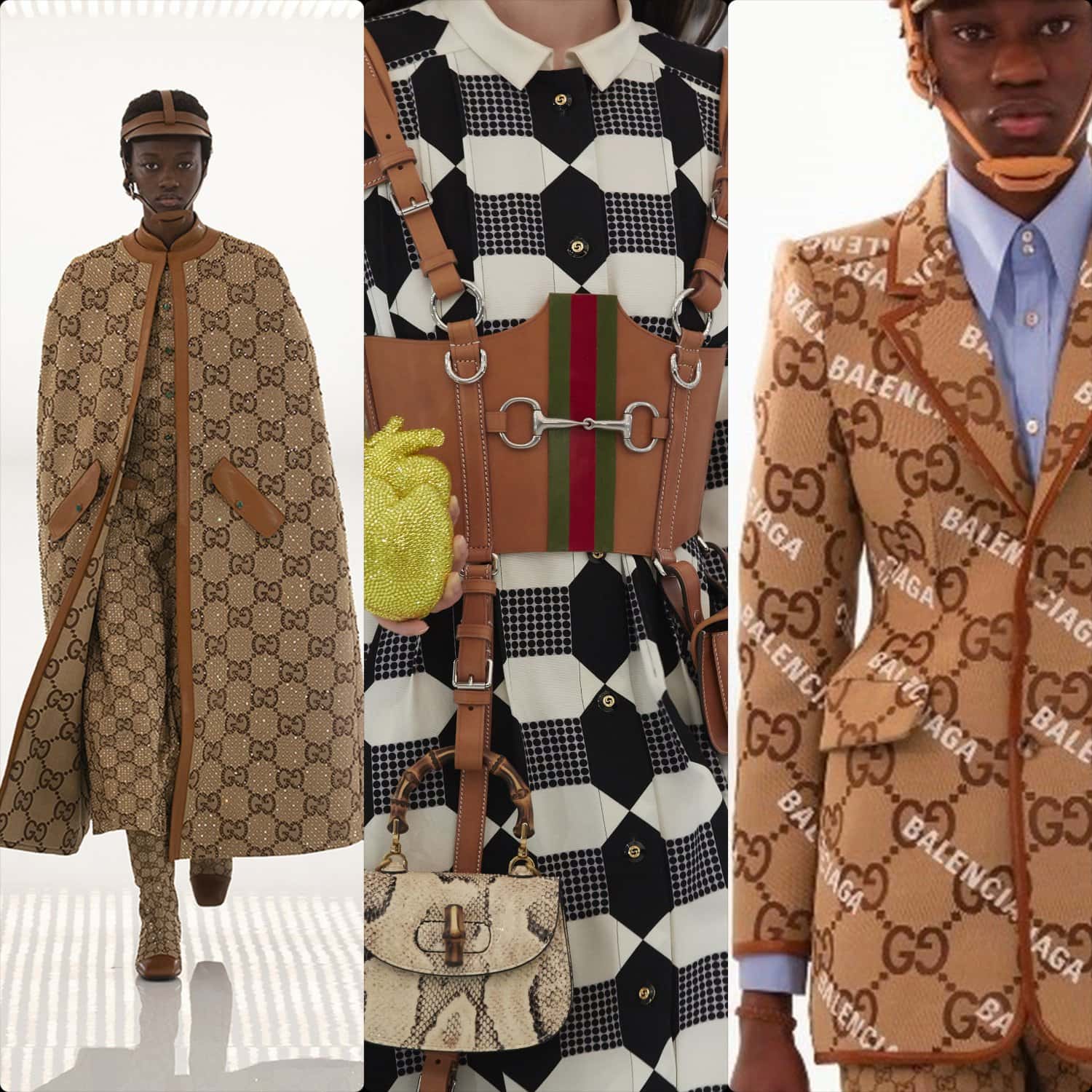 Aniversário de 100 anos Gucci x Balenciaga - Outono 2021-2022 por RUNWAY MAGAZINE