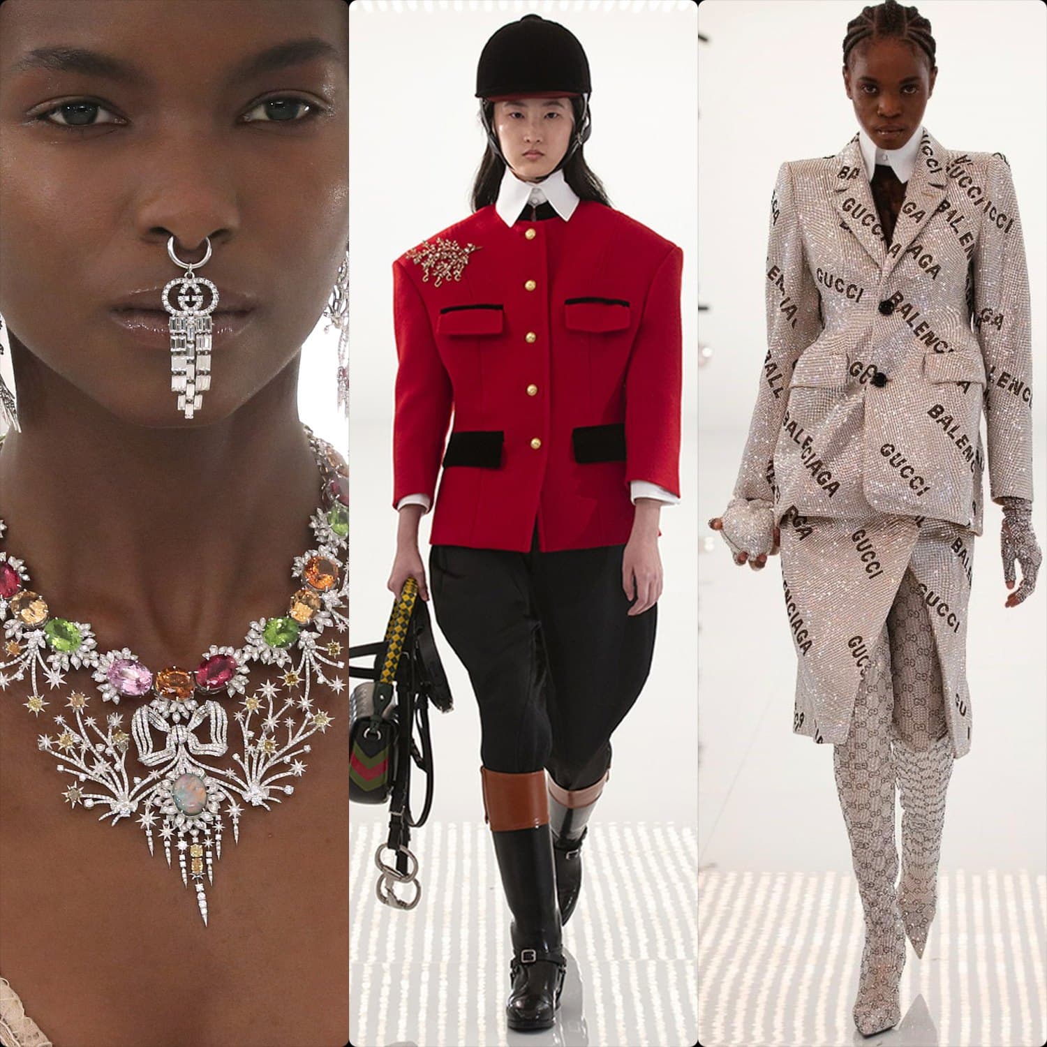 Aniversário de 100 anos Gucci x Balenciaga - Outono 2021-2022 por RUNWAY MAGAZINE