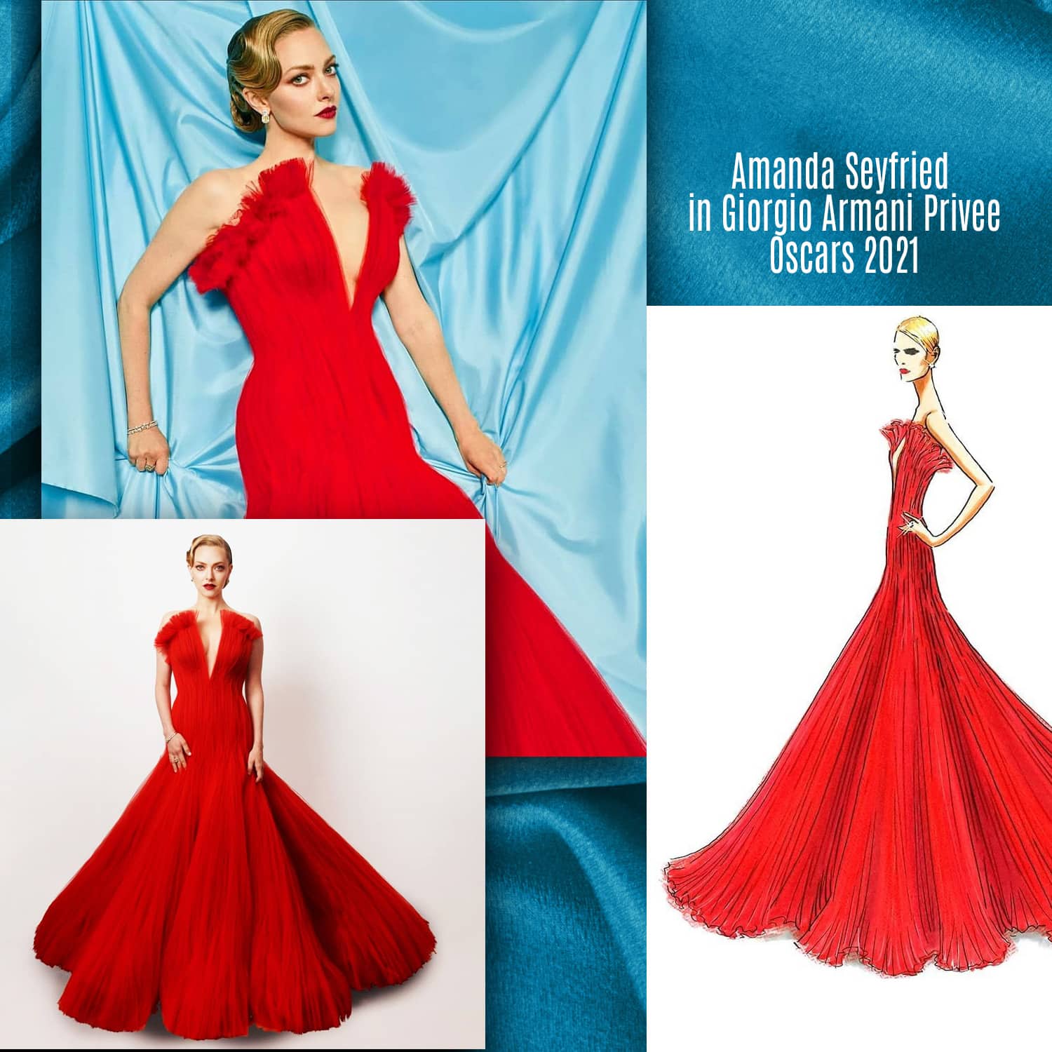 Amanda Seyfried in Giorgio Armani Privee per gli Oscar 2021 di RUNWAY MAGAZINE
