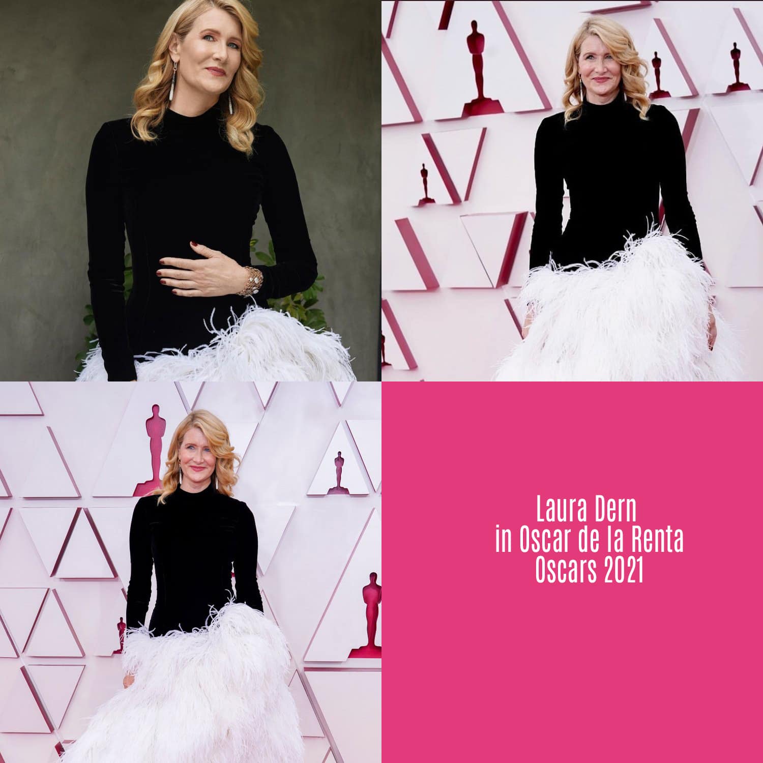 Laura Dern in Oscar de la Renta per gli Oscar 2021 di RUNWAY MAGAZINE
