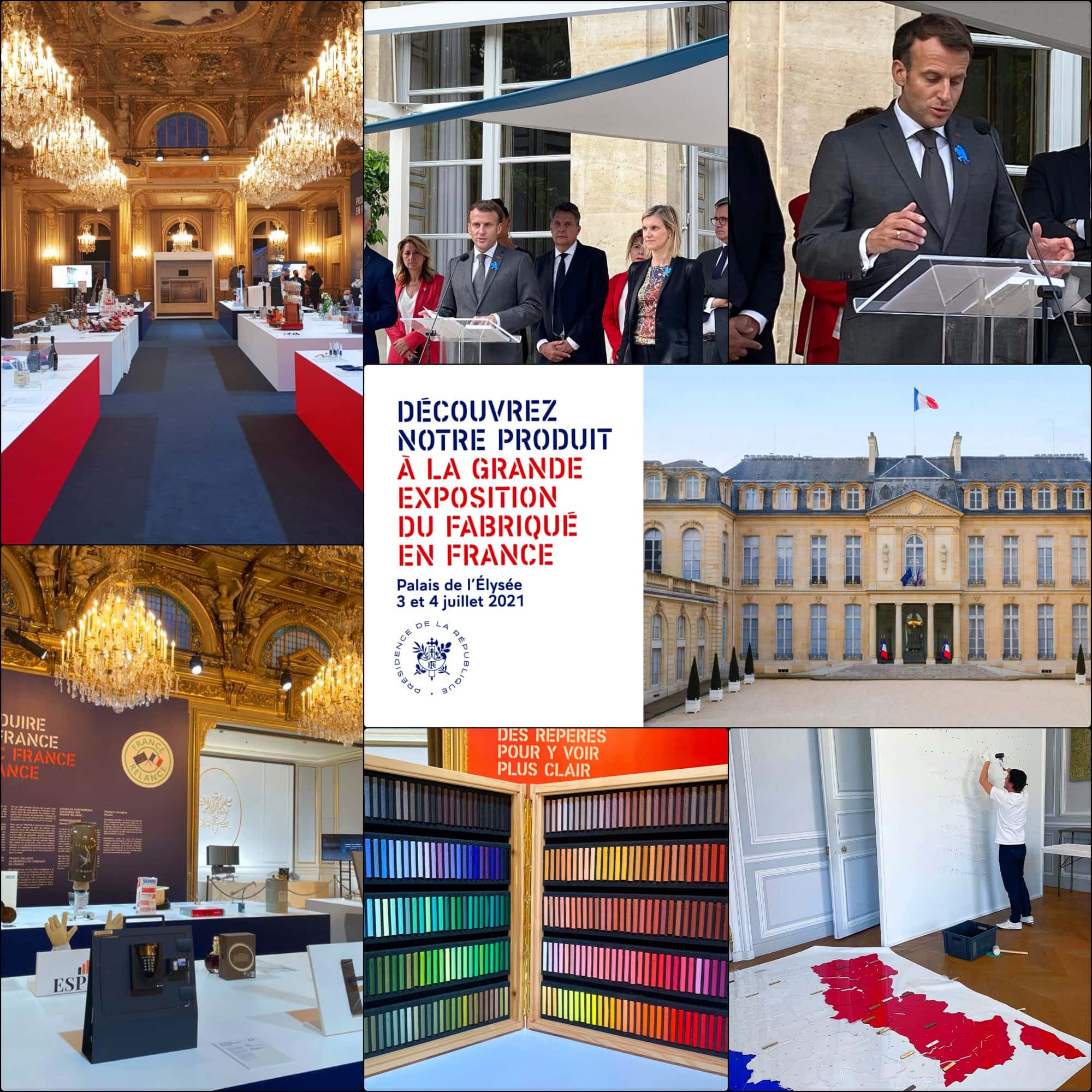 Fabriqué en France 2021 Elysée expo par RUNWAY REVISTA. Emmanuel Macron