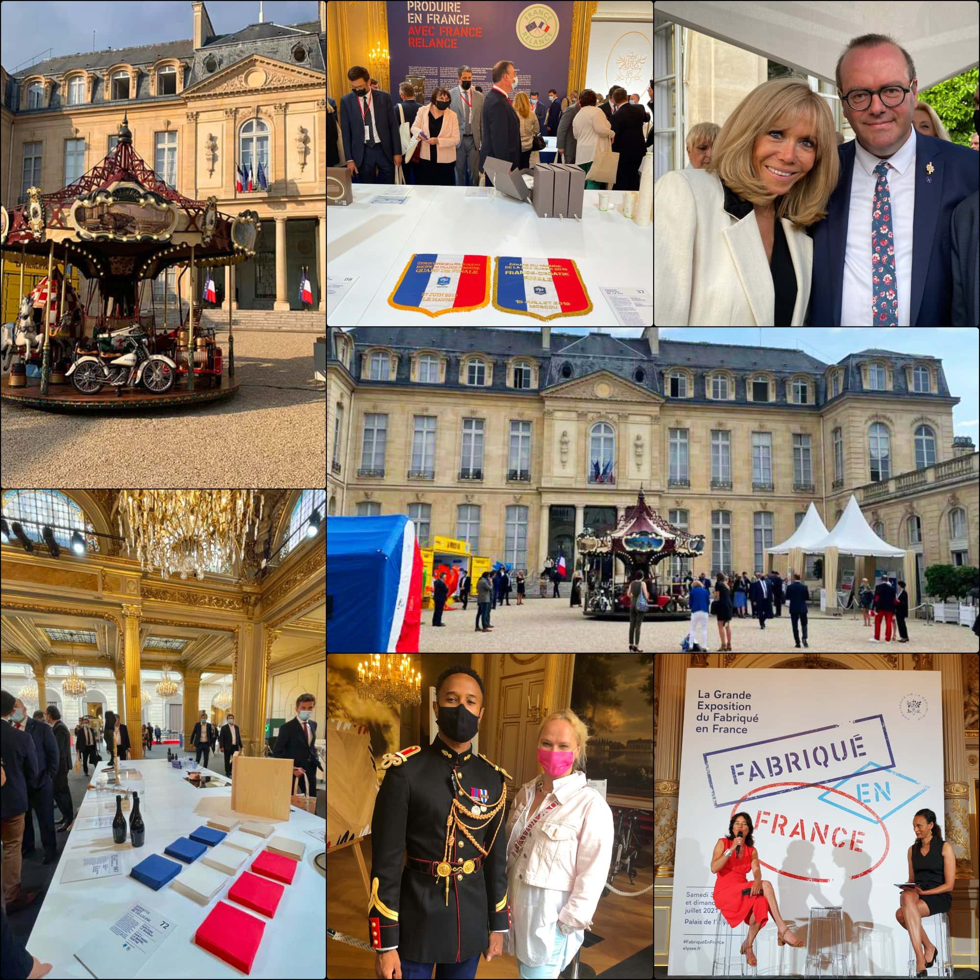 Fabriqué en France 2021 Elysée expo par RUNWAY REVISTA. Brigitte Macron, Eleonora de Gray