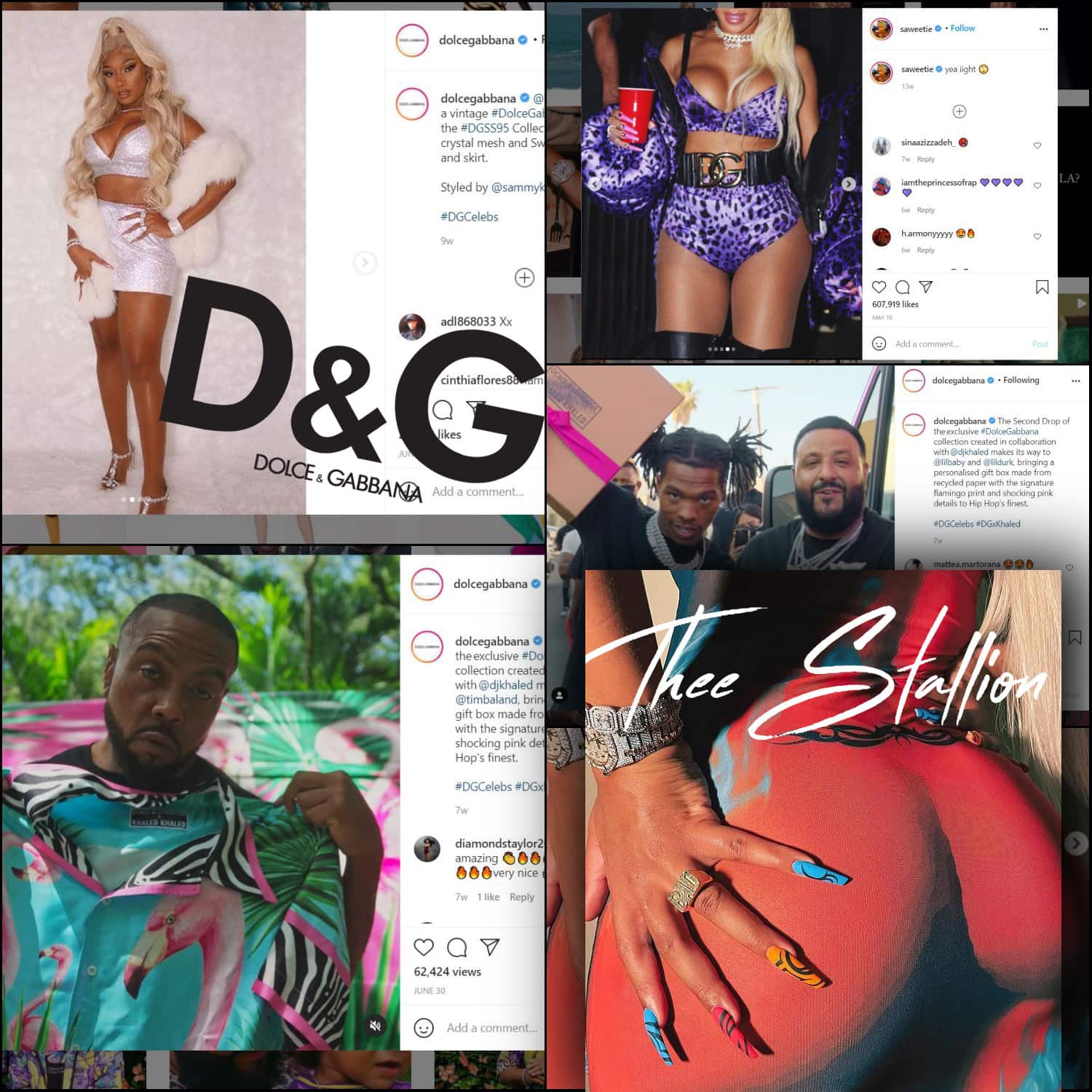 Дольче Габбана для DJ Khaled, Lil Baby, Tim Baland, Saweetie, Thee Stallion