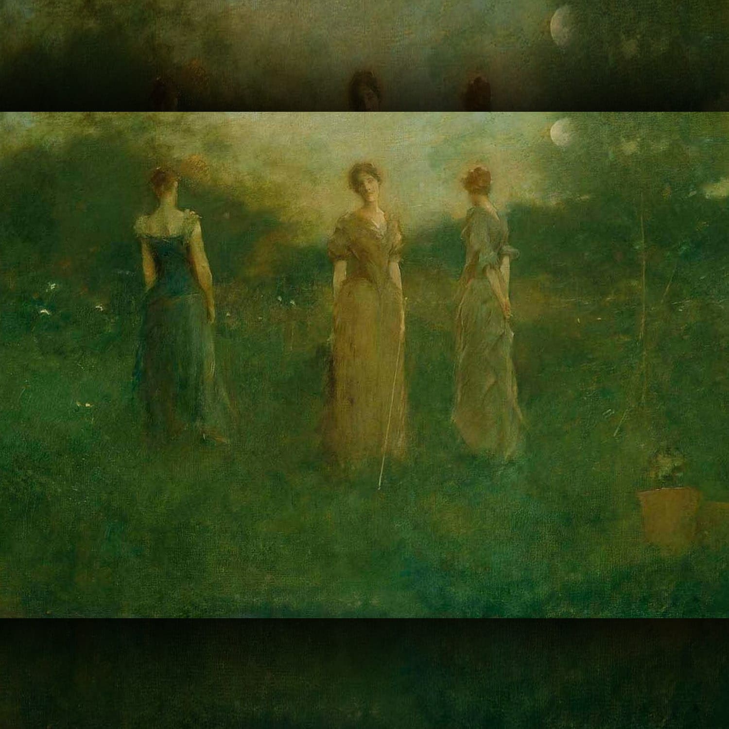 Thomas Wilmer Dewing 1851 – 1938 - In giardino