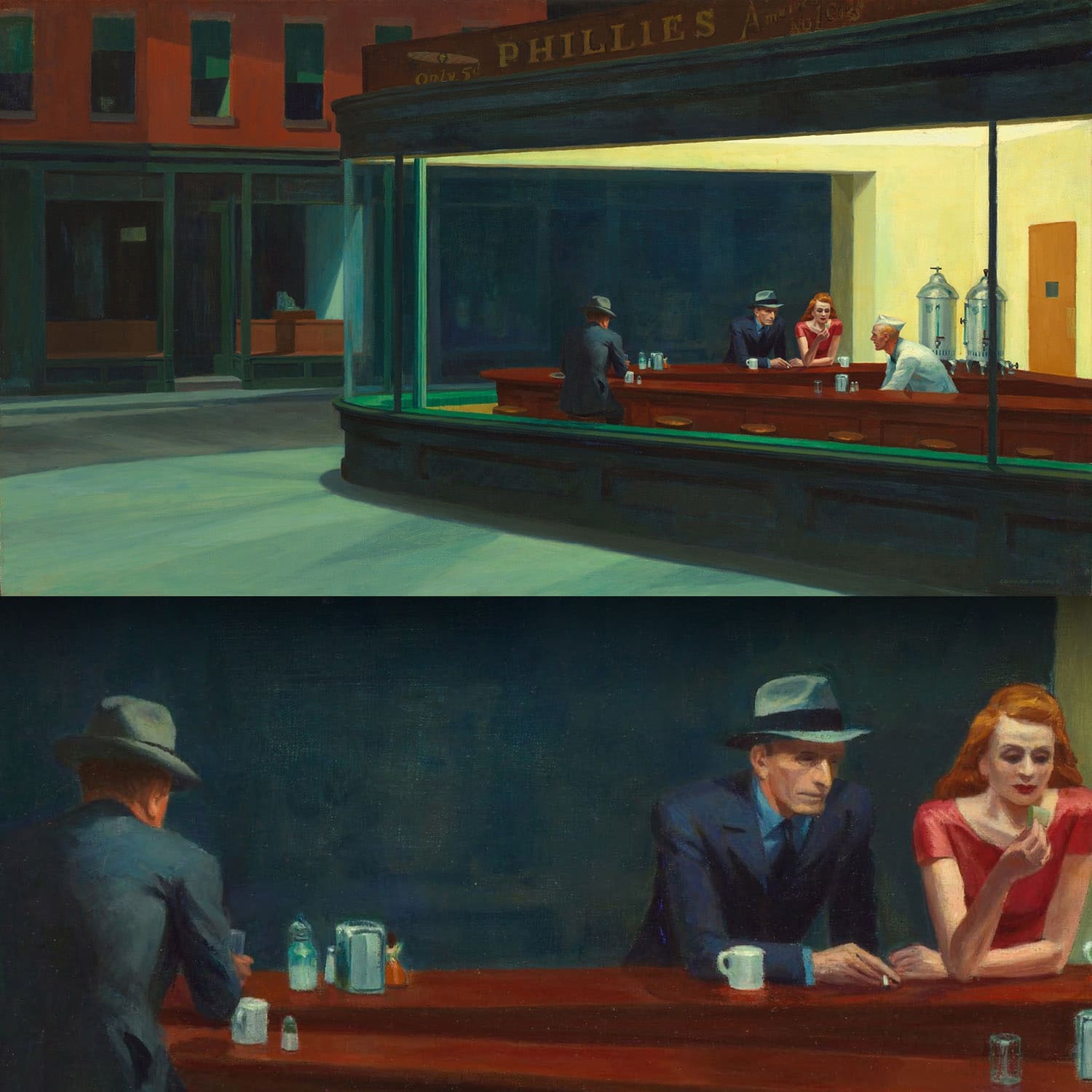 Nighthawks by Edward Hopper 1942