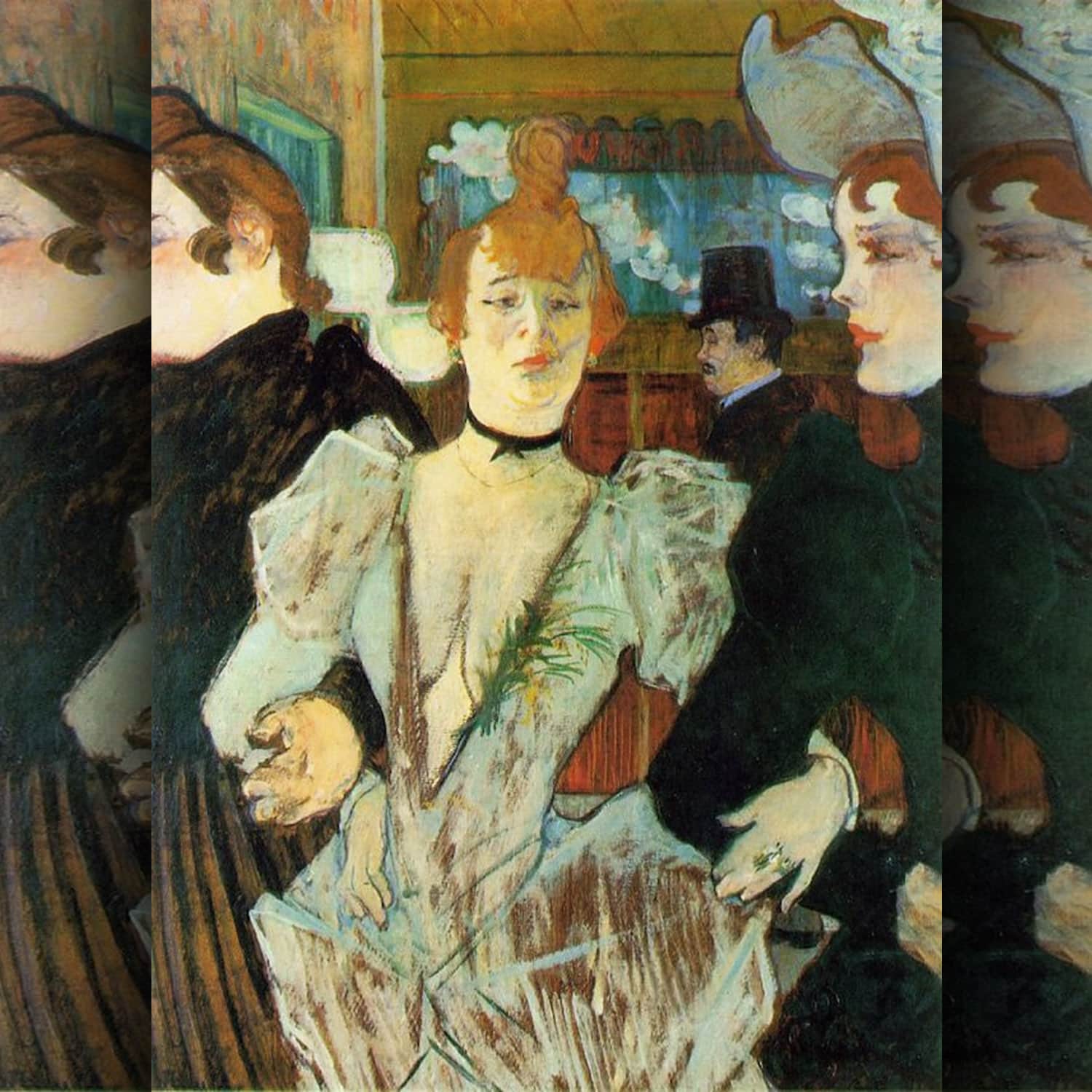 Toulouse Lautrec - La goulue arrivant au Moulin Rouge